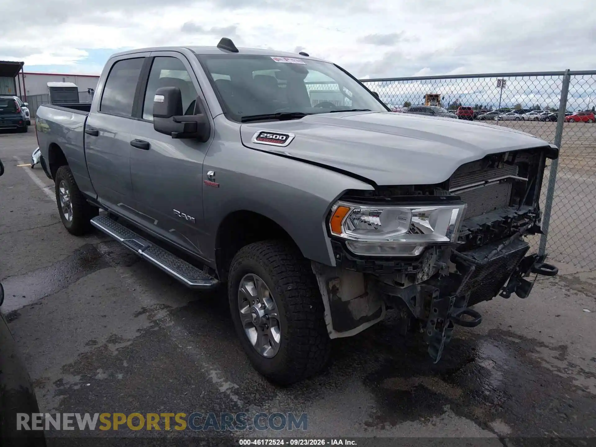 1 Photograph of a damaged car 3C6UR5DL6RG349317 RAM 2500 2024