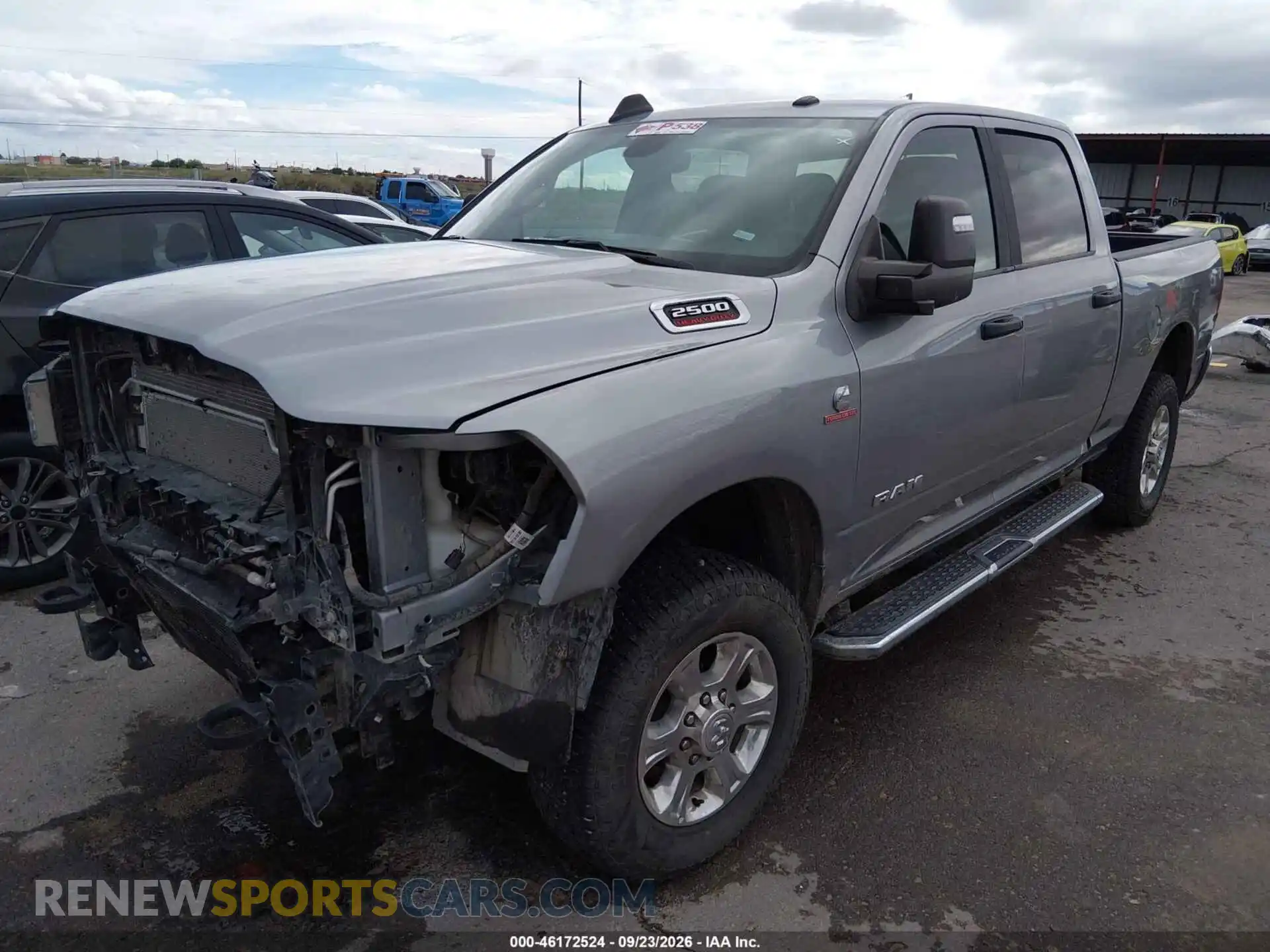 2 Photograph of a damaged car 3C6UR5DL6RG349317 RAM 2500 2024