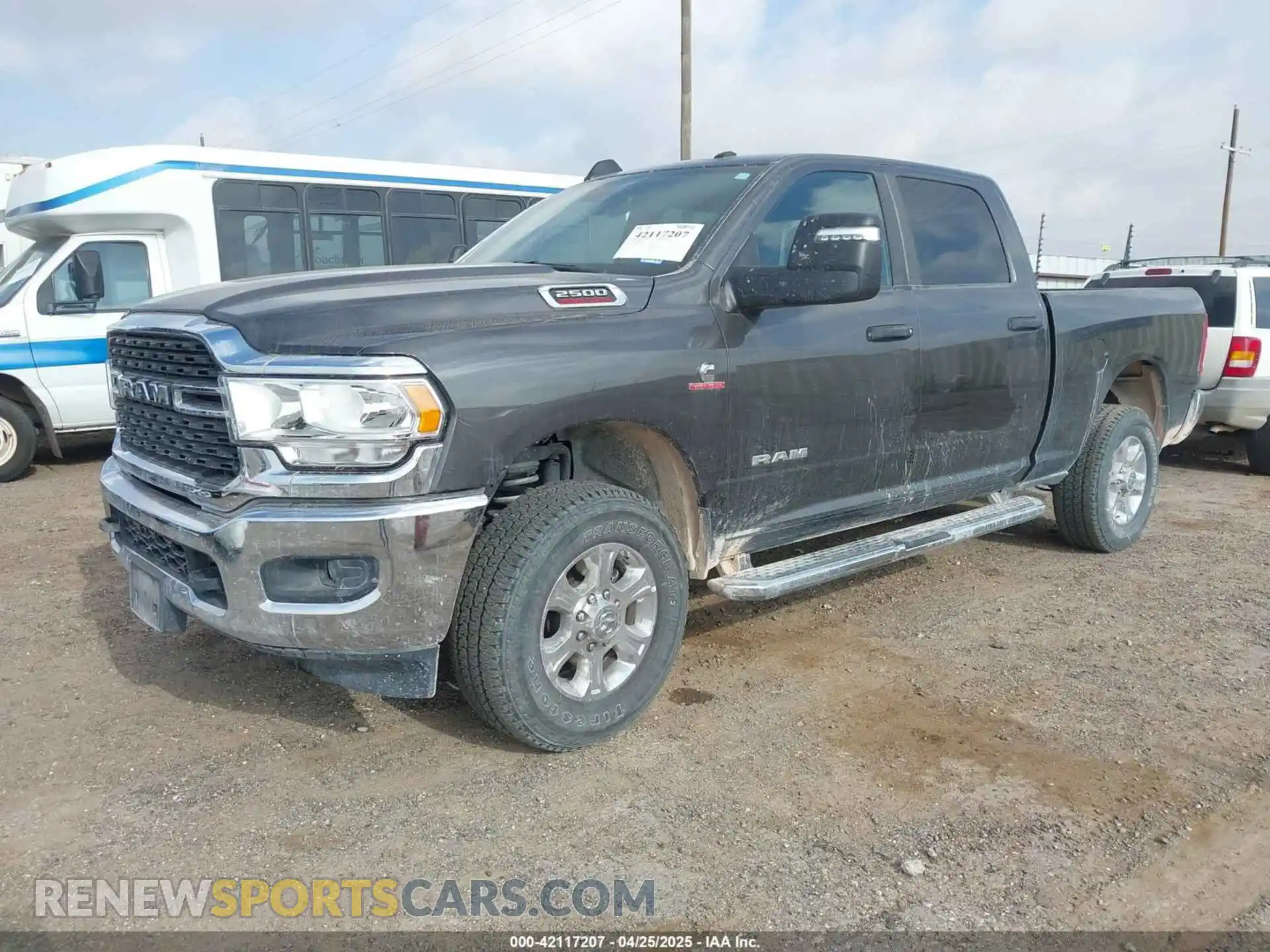 2 Photograph of a damaged car 3C6UR5DL8RG336343 RAM 2500 2024
