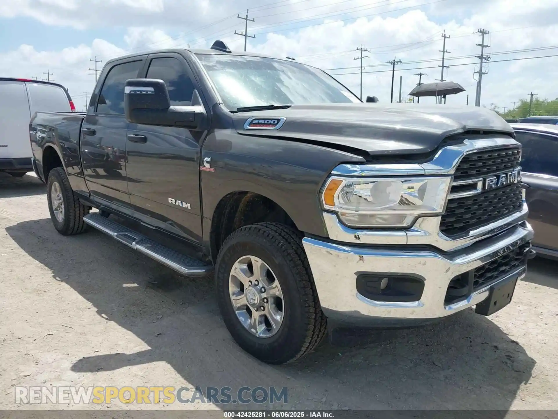 1 Photograph of a damaged car 3C6UR5DL9RG343480 RAM 2500 2024