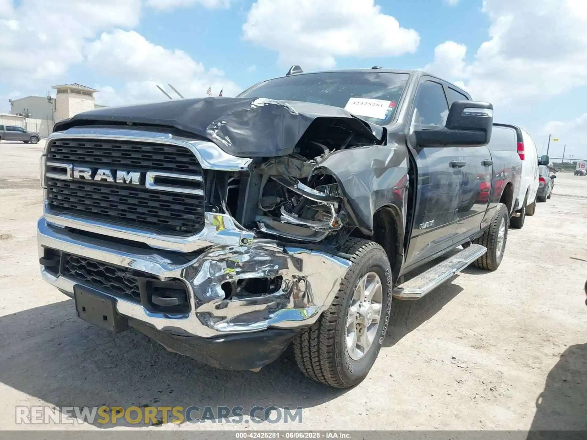 2 Photograph of a damaged car 3C6UR5DL9RG343480 RAM 2500 2024