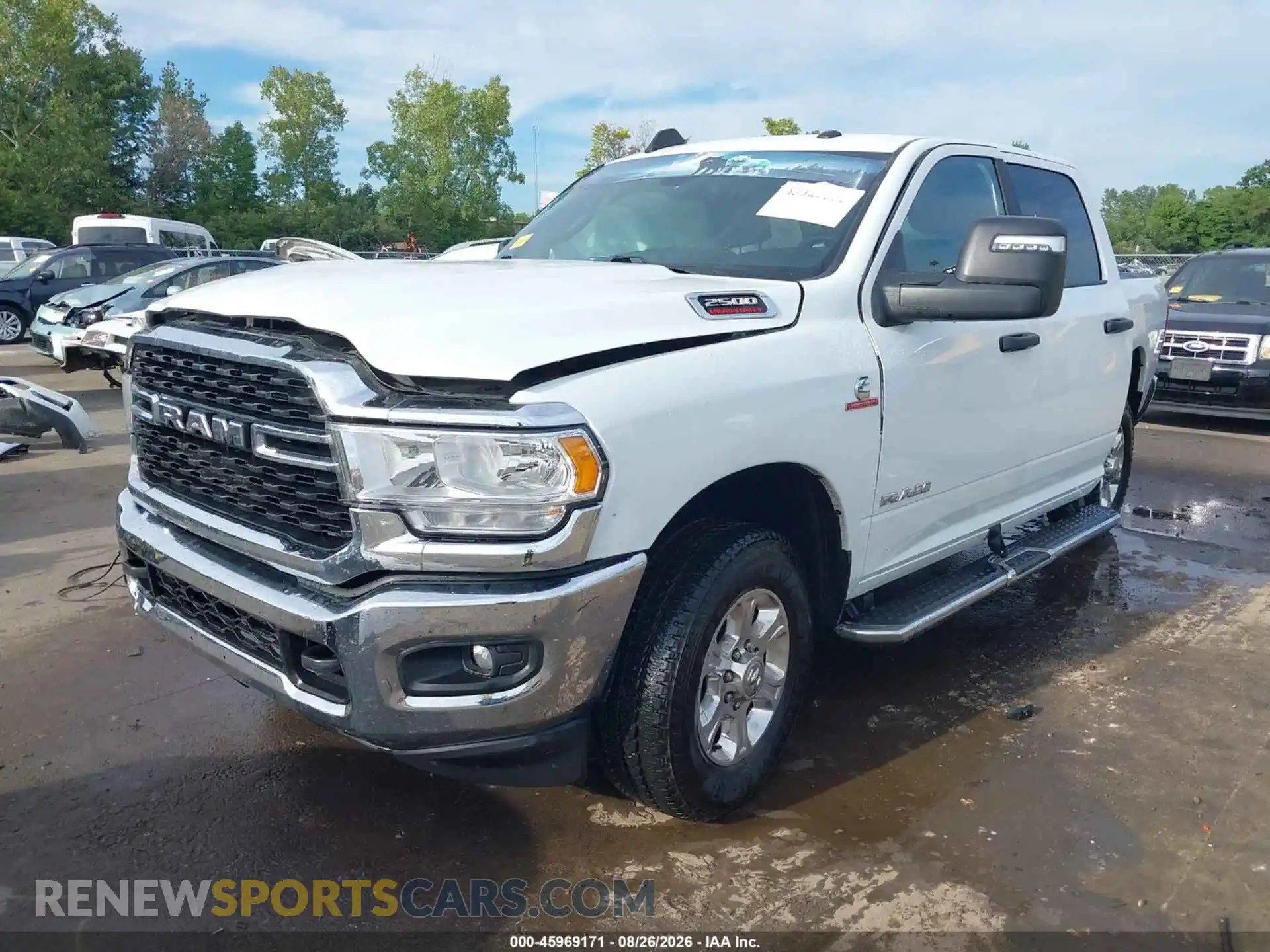 2 Photograph of a damaged car 3C6UR5DLXRG153798 RAM 2500 2024