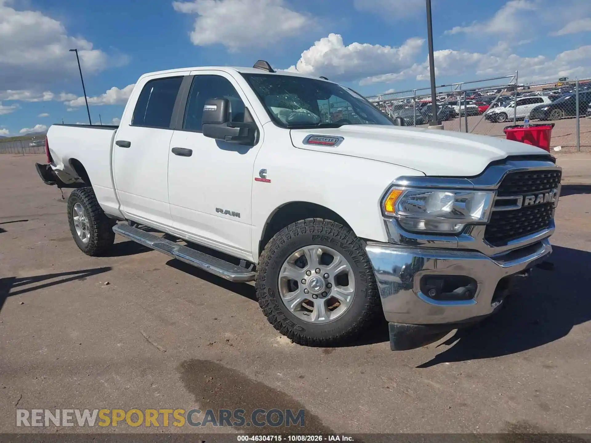 1 Photograph of a damaged car 3C6UR5DLXRG233960 RAM 2500 2024