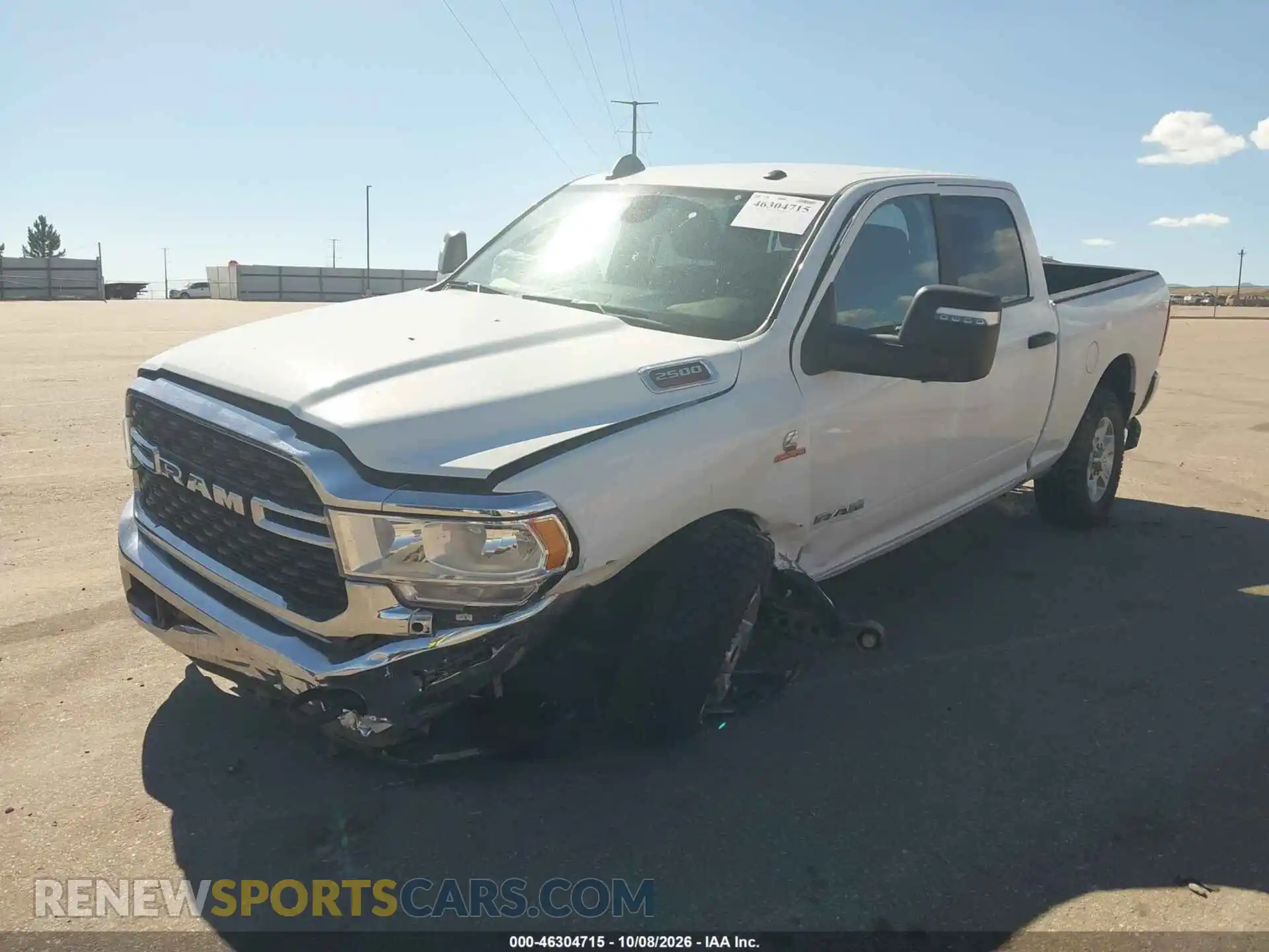 2 Photograph of a damaged car 3C6UR5DLXRG233960 RAM 2500 2024