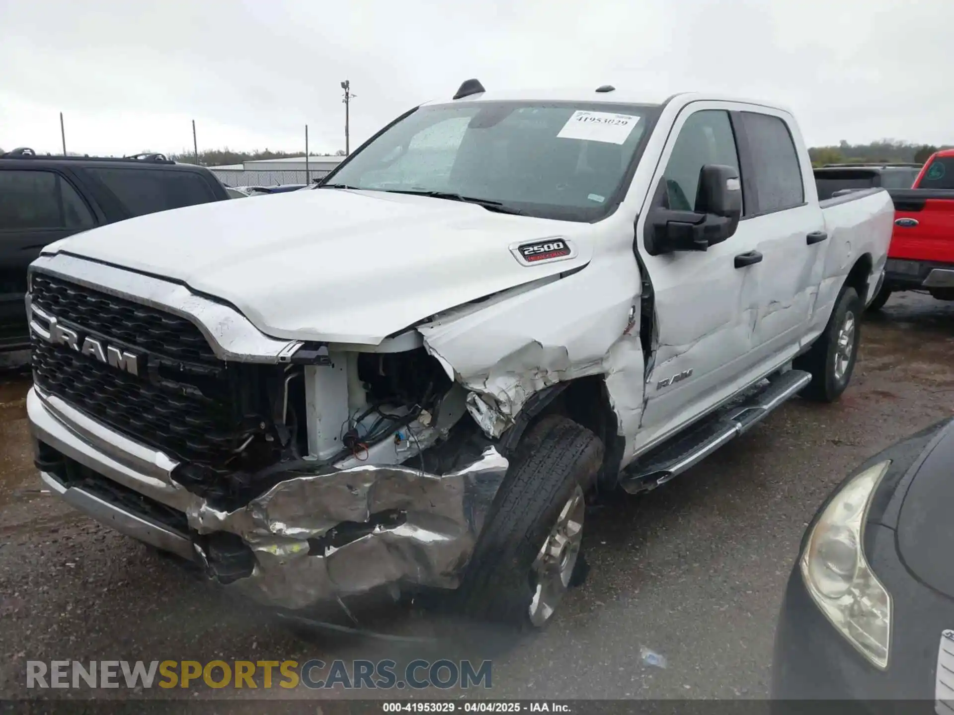 2 Photograph of a damaged car 3C6UR5DLXRG303523 RAM 2500 2024
