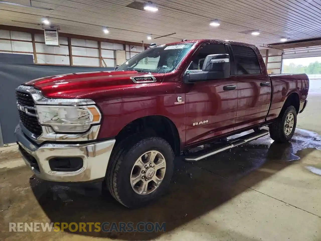 1 Photograph of a damaged car 3C6UR5DLXRG348865 RAM 2500 2024