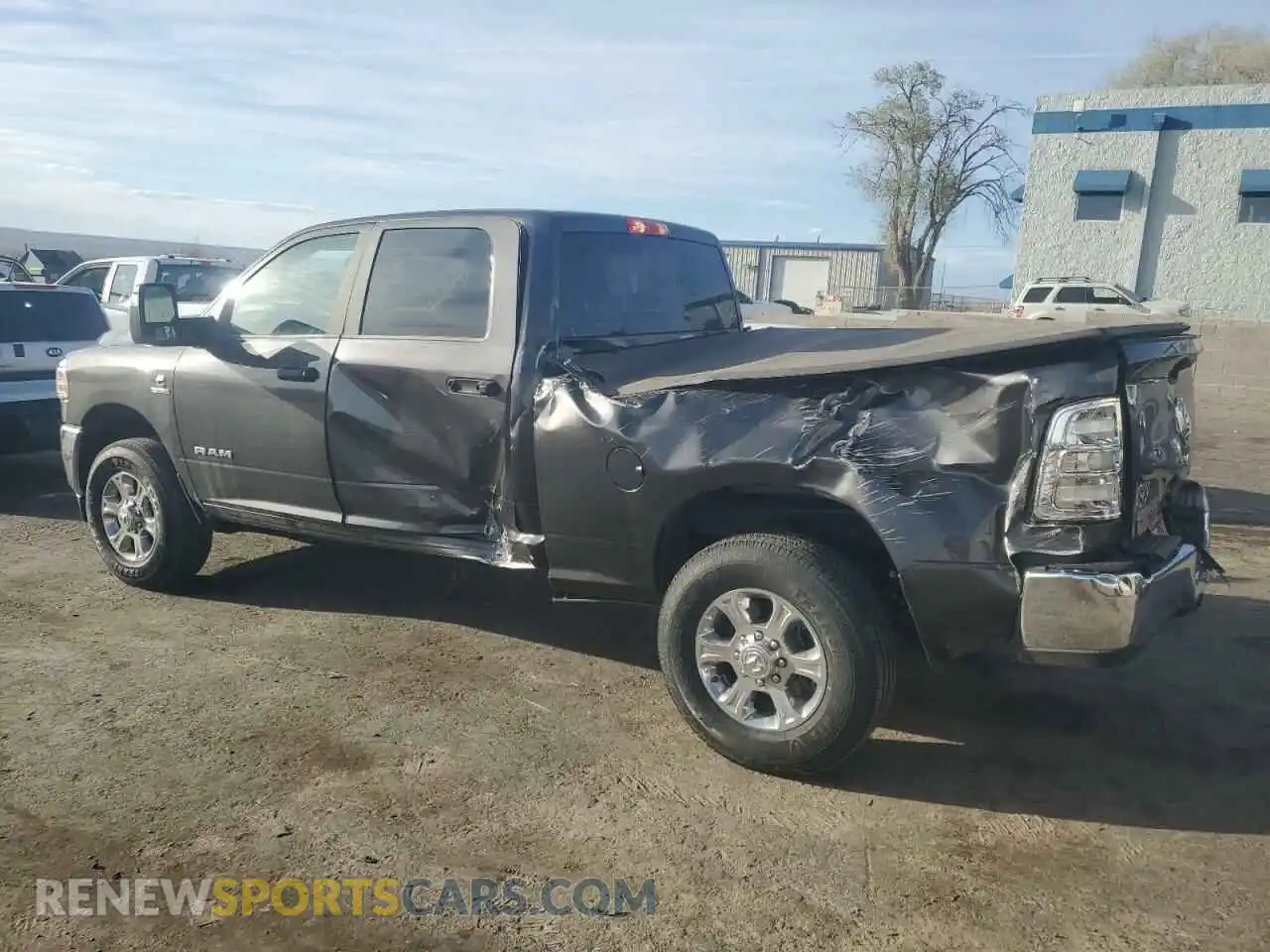 2 Photograph of a damaged car 3C6UR5DLXRG398763 RAM 2500 2024