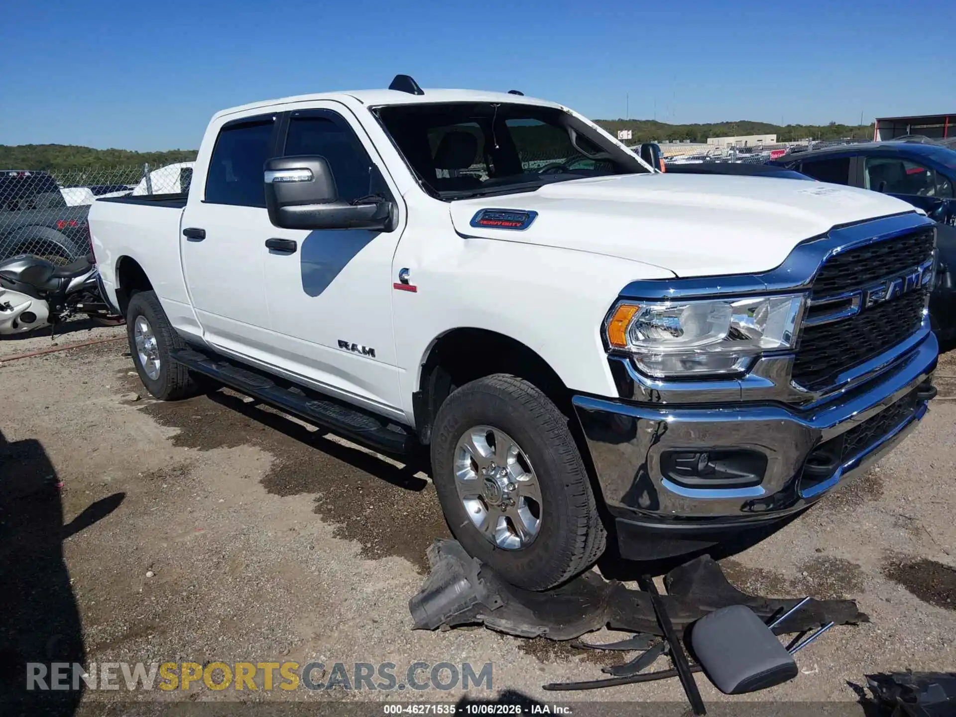 1 Photograph of a damaged car 3C6UR5DLXRG404044 RAM 2500 2024
