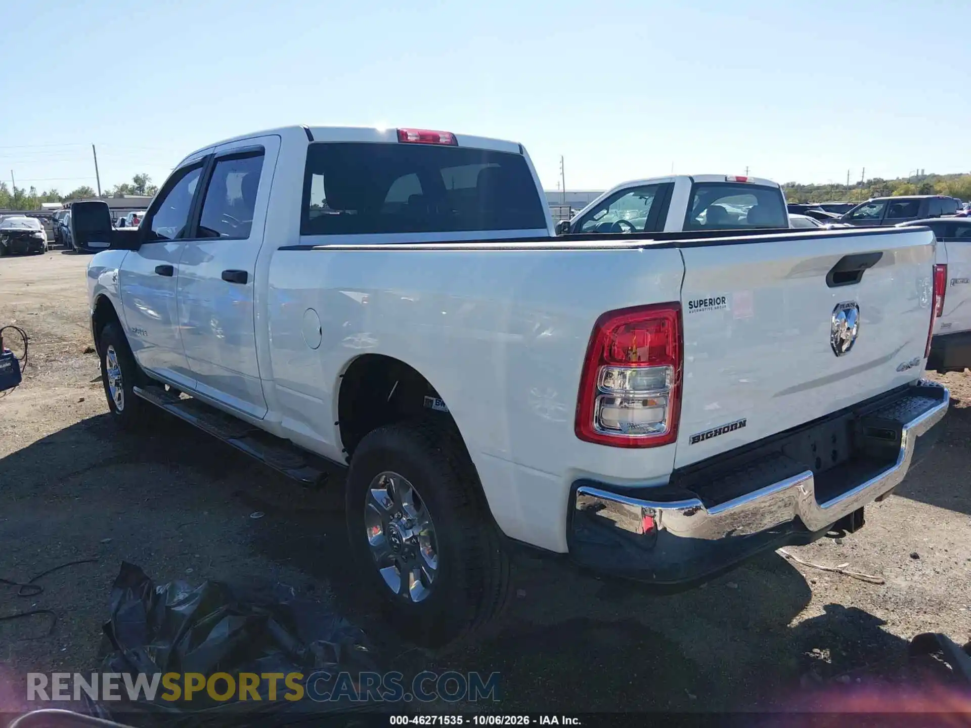 3 Photograph of a damaged car 3C6UR5DLXRG404044 RAM 2500 2024