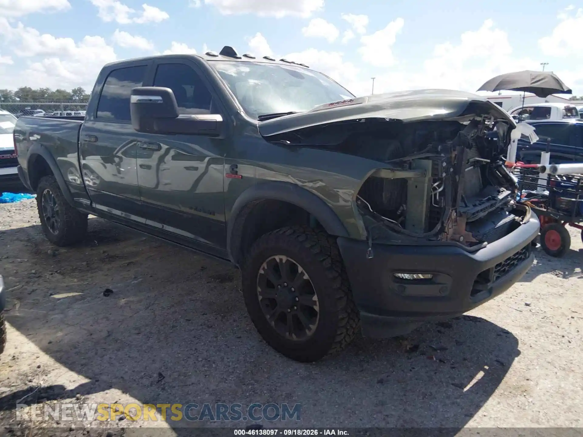 1 Photograph of a damaged car 3C6UR5EL5RG160236 RAM 2500 2024