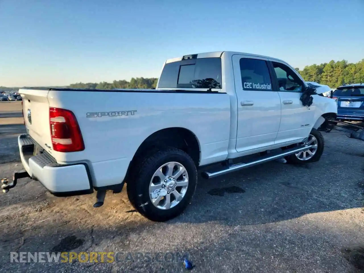 3 Photograph of a damaged car 3C6UR5FJ2RG347351 RAM 2500 2024
