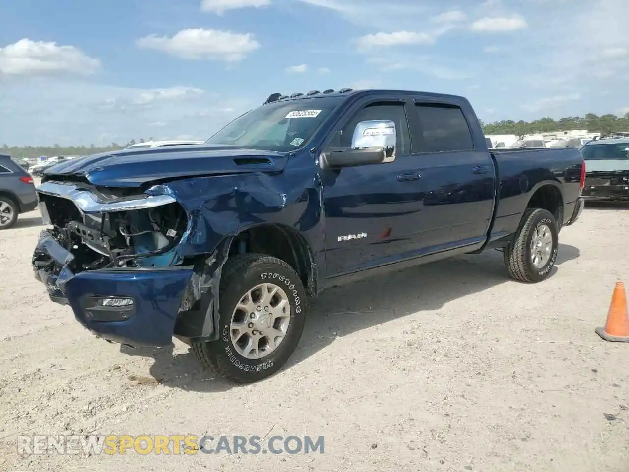 1 Photograph of a damaged car 3C6UR5FJ3RG351408 RAM 2500 2024