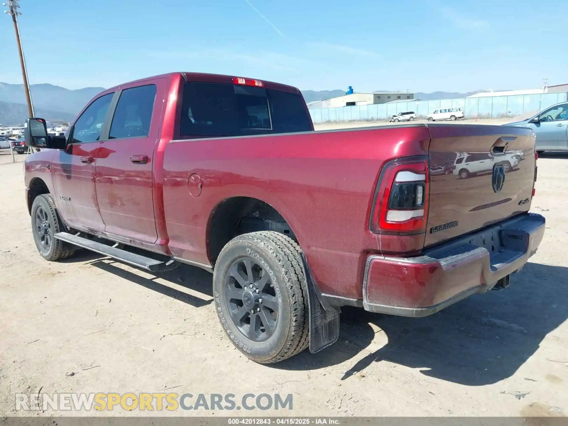 3 Photograph of a damaged car 3C6UR5FL6RG143993 RAM 2500 2024