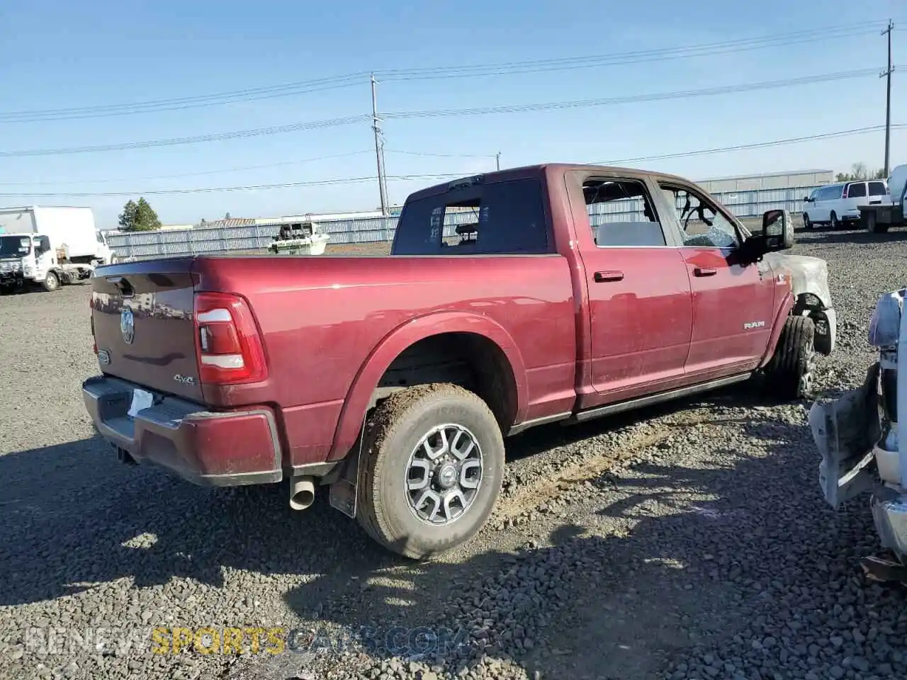 3 fotografías del automóvil dañado 3C6UR5GL4RG253584 RAM 2500 2024