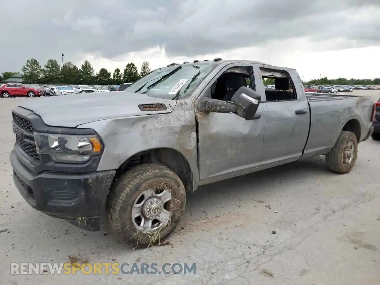 1 Photograph of a damaged car 3C6UR5HJ2RG190059 RAM 2500 2024