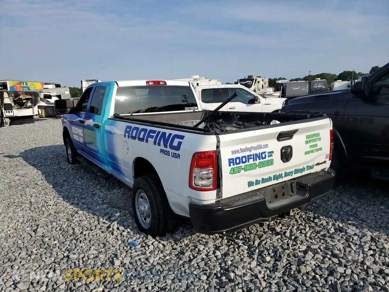 3 Photograph of a damaged car 3C6UR5HJ7RG142671 RAM 2500 2024