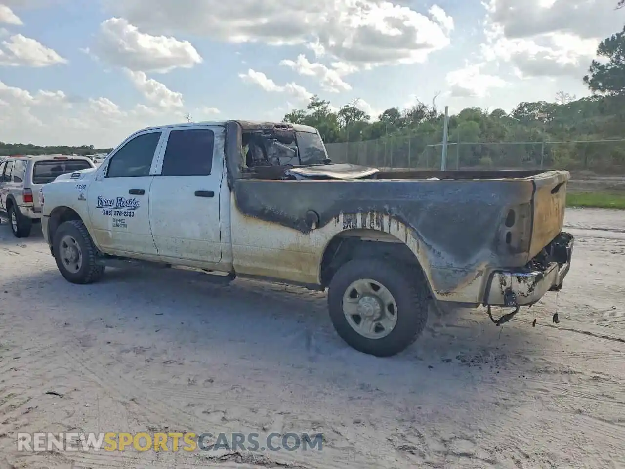 2 Photograph of a damaged car 3C6UR5HL2RG355710 RAM 2500 2024