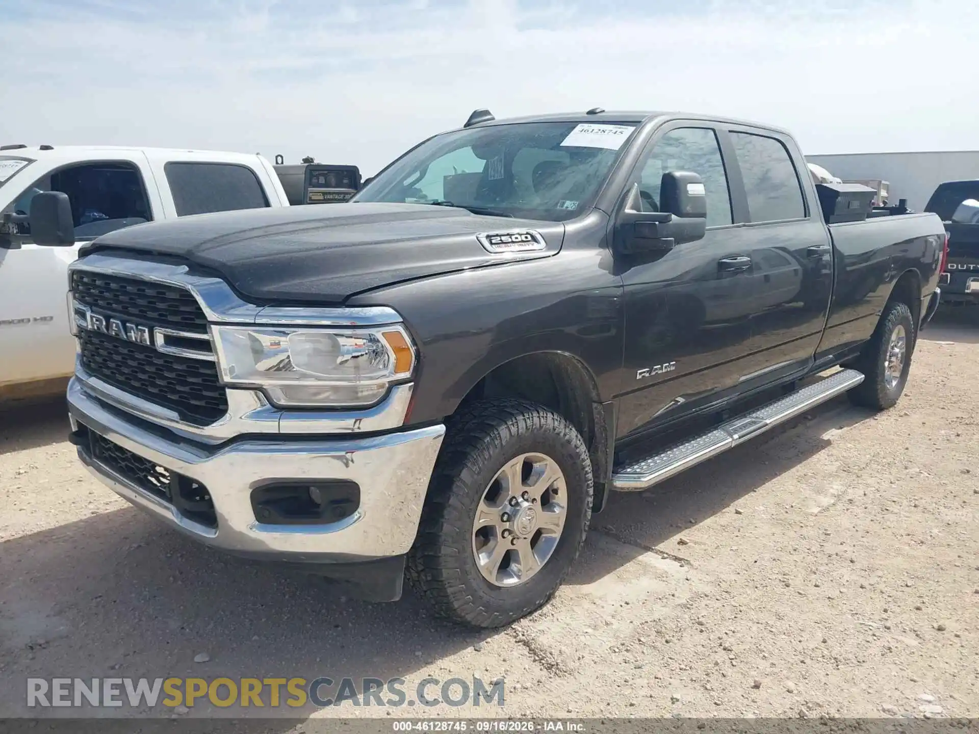 2 Photograph of a damaged car 3C6UR5JJ9RG192885 RAM 2500 2024
