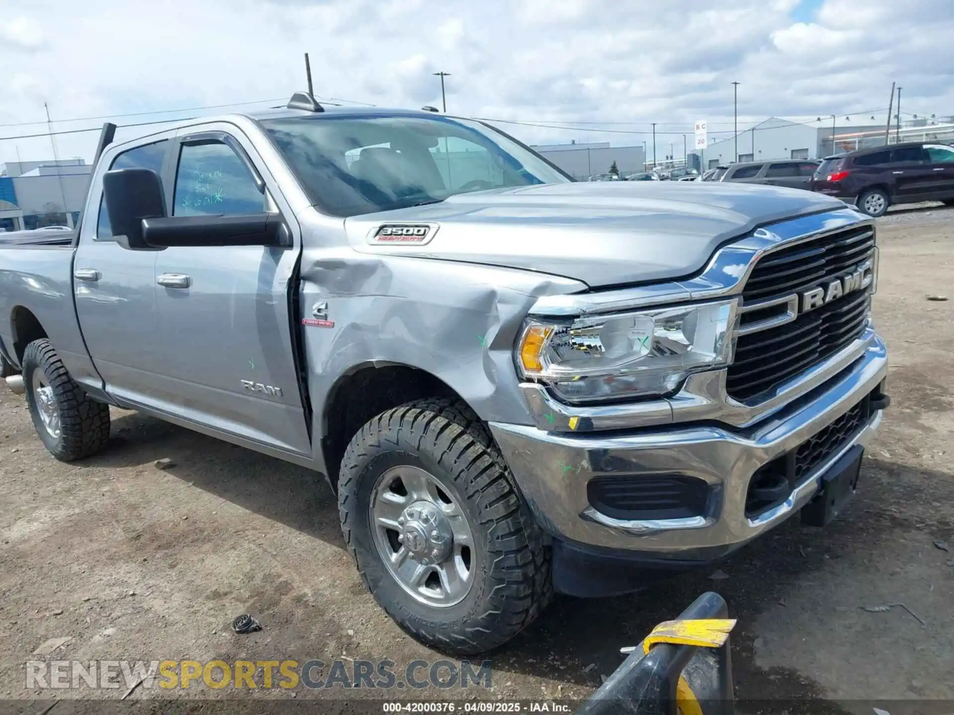 1 Photograph of a damaged car 3C63R3DL5KG612385 RAM 3500 2019