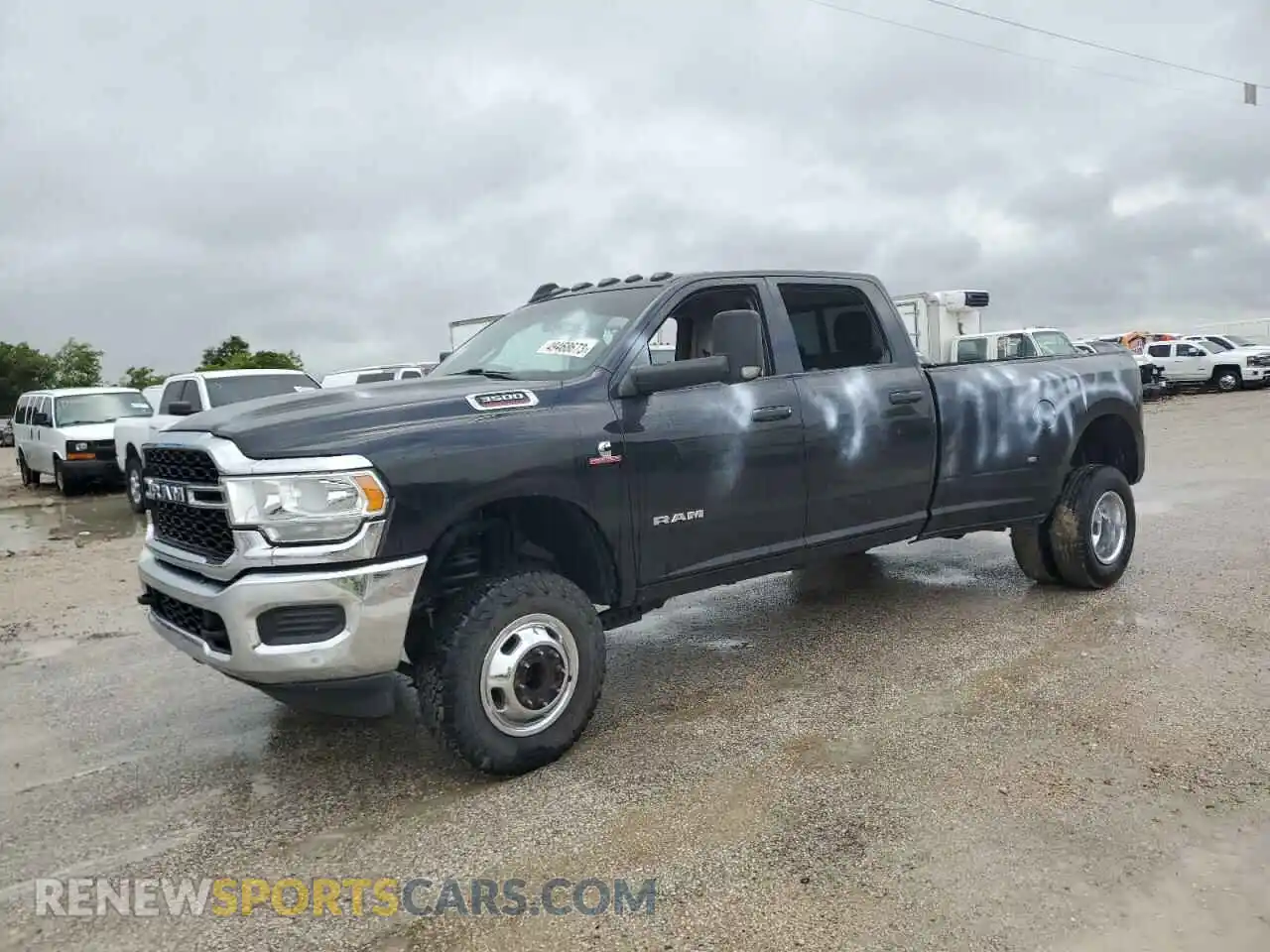 1 Photograph of a damaged car 3C63RRGL0KG628833 RAM 3500 2019