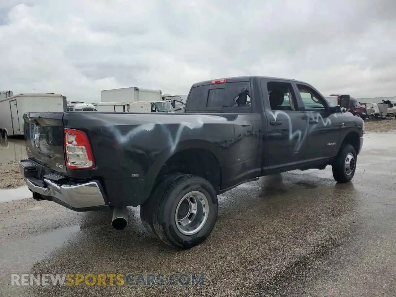 3 Photograph of a damaged car 3C63RRGL0KG628833 RAM 3500 2019