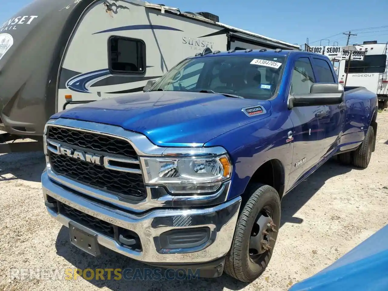 1 Photograph of a damaged car 3C63RRGL8KG596083 RAM 3500 2019