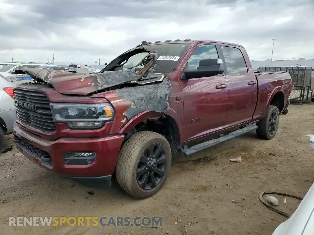 1 Photograph of a damaged car 3C63R3EL4LG246922 RAM 3500 2020