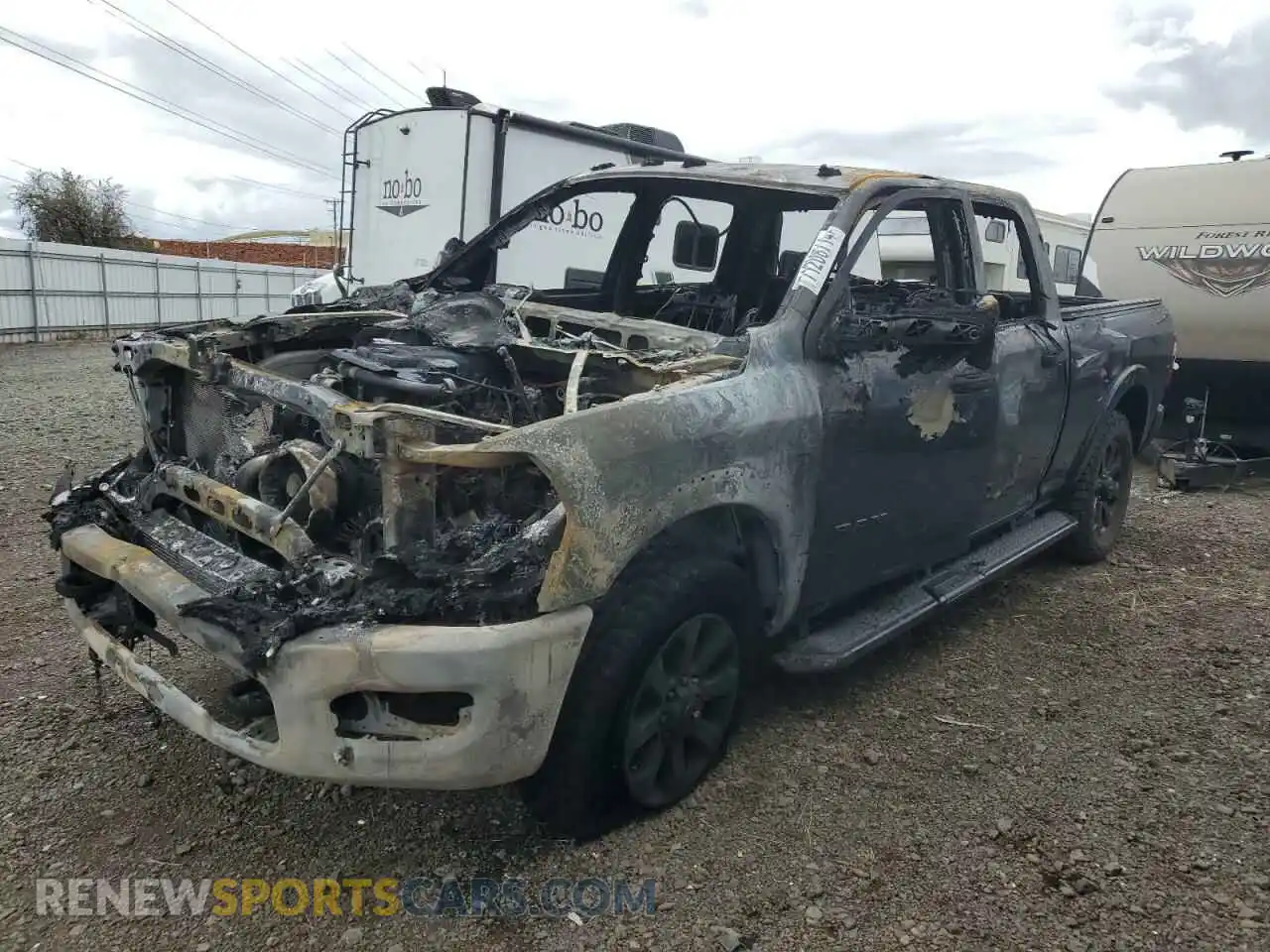 1 Photograph of a damaged car 3C63R3EL5NG161509 RAM 3500 2022