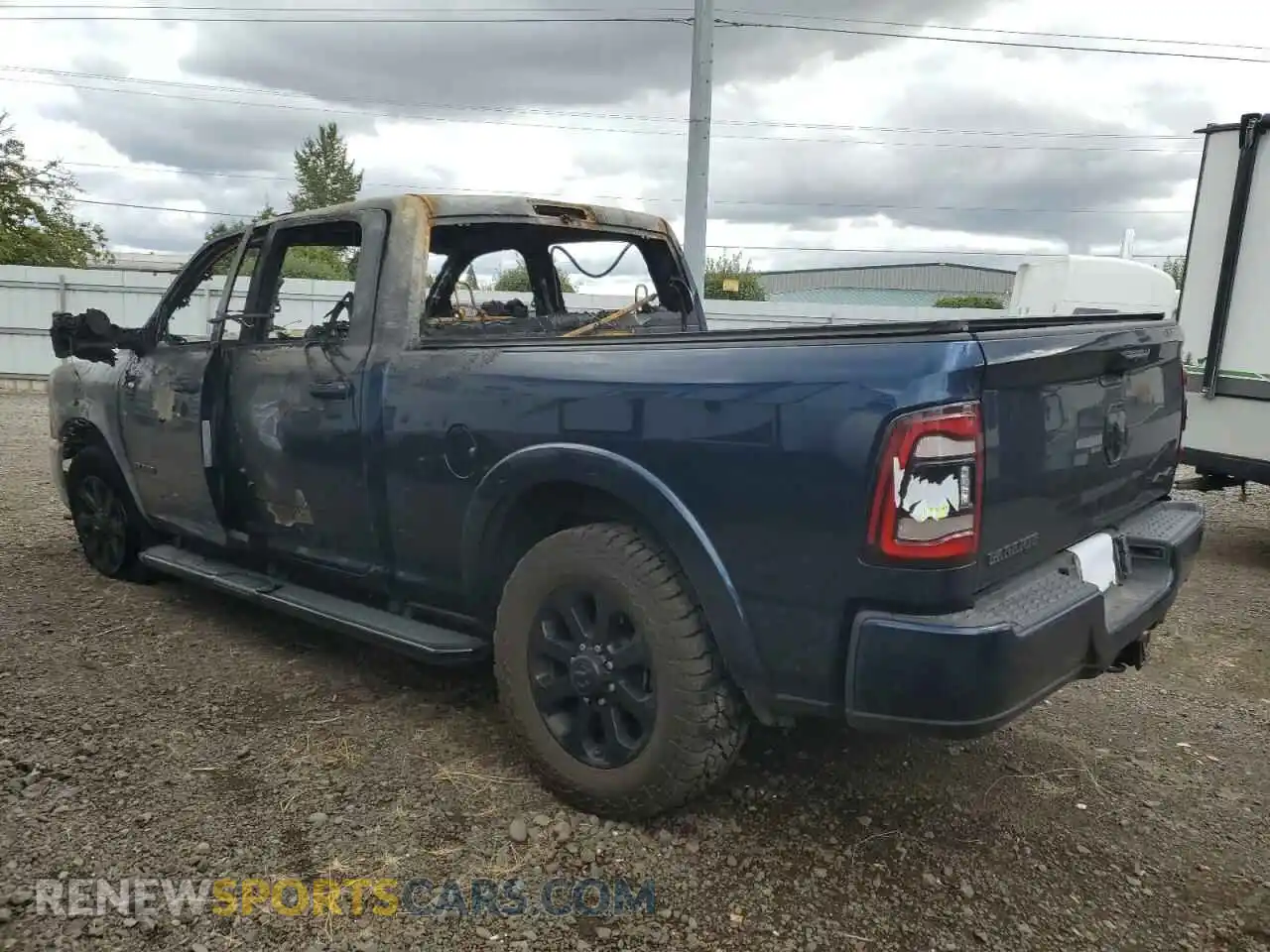 2 Photograph of a damaged car 3C63R3EL5NG161509 RAM 3500 2022