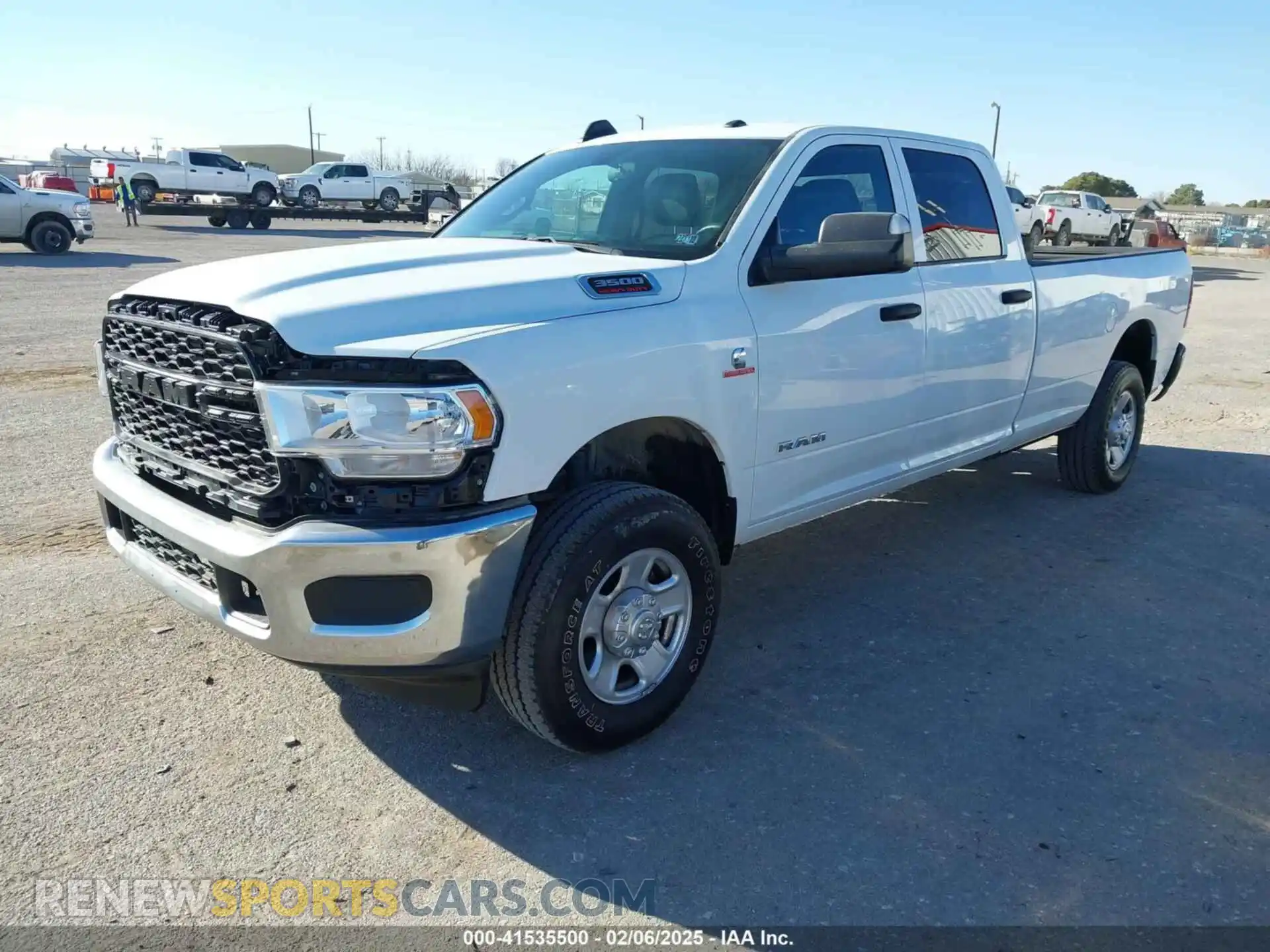 2 Photograph of a damaged car 3C63R3GLXNG163592 RAM 3500 2022