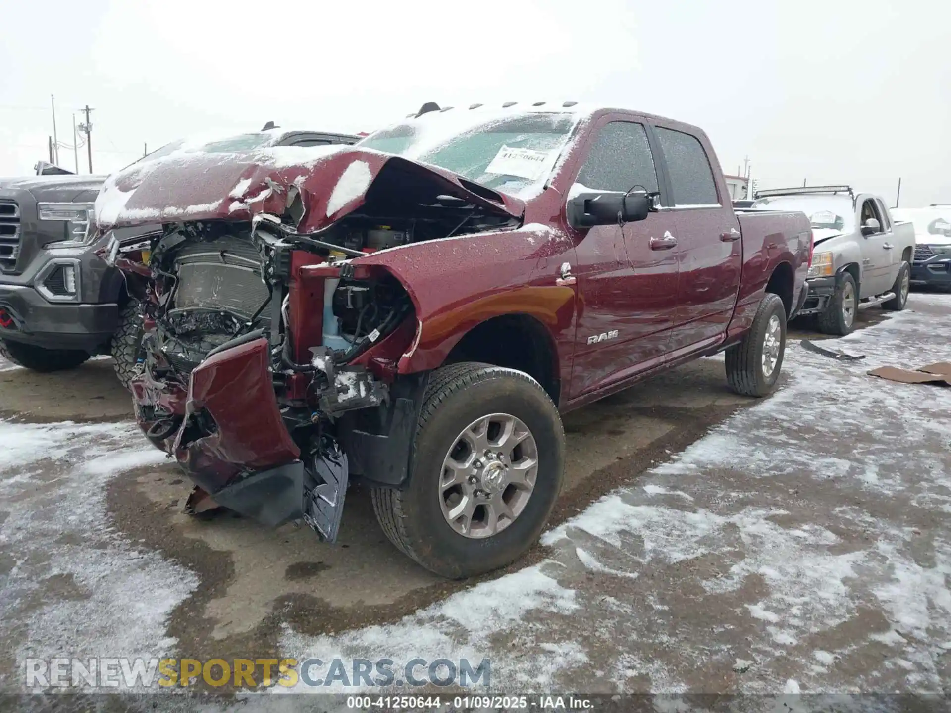 2 Photograph of a damaged car 3C63R3EL7PG643756 RAM 3500 2023