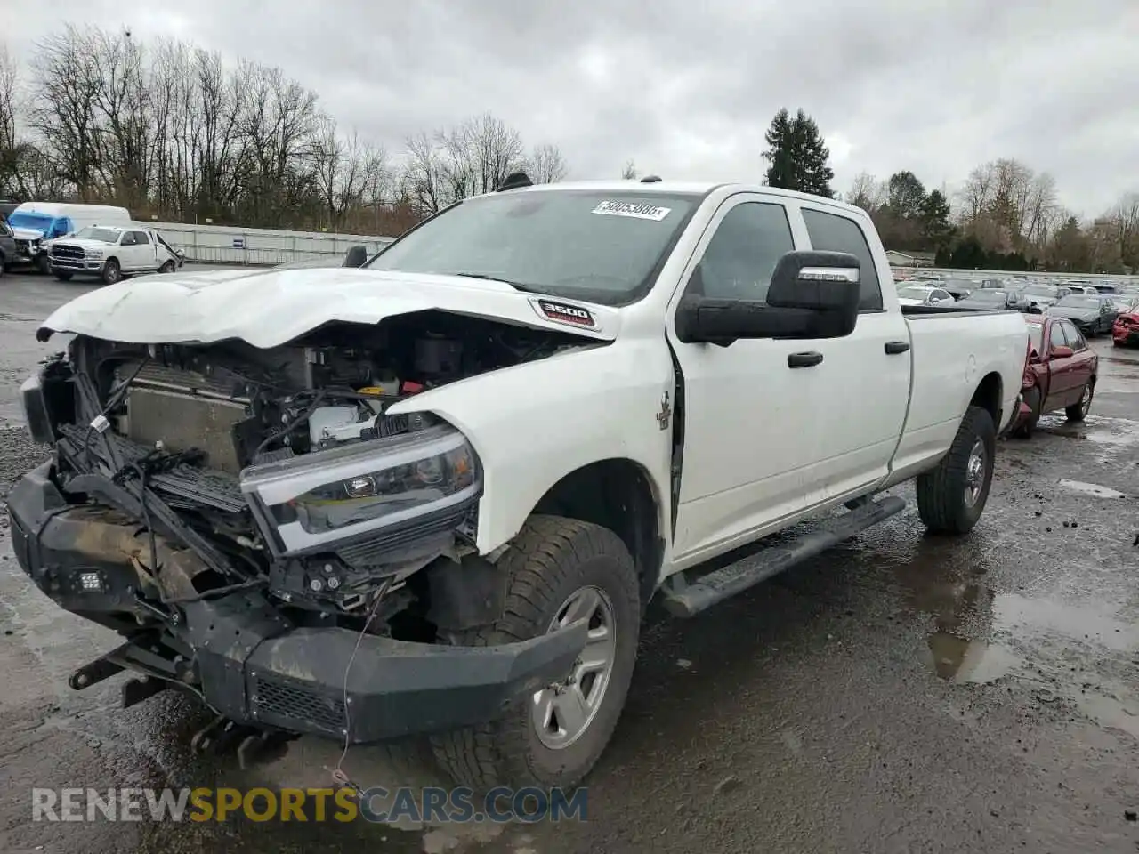 1 Photograph of a damaged car 3C63R3GL9PG623652 RAM 3500 2023
