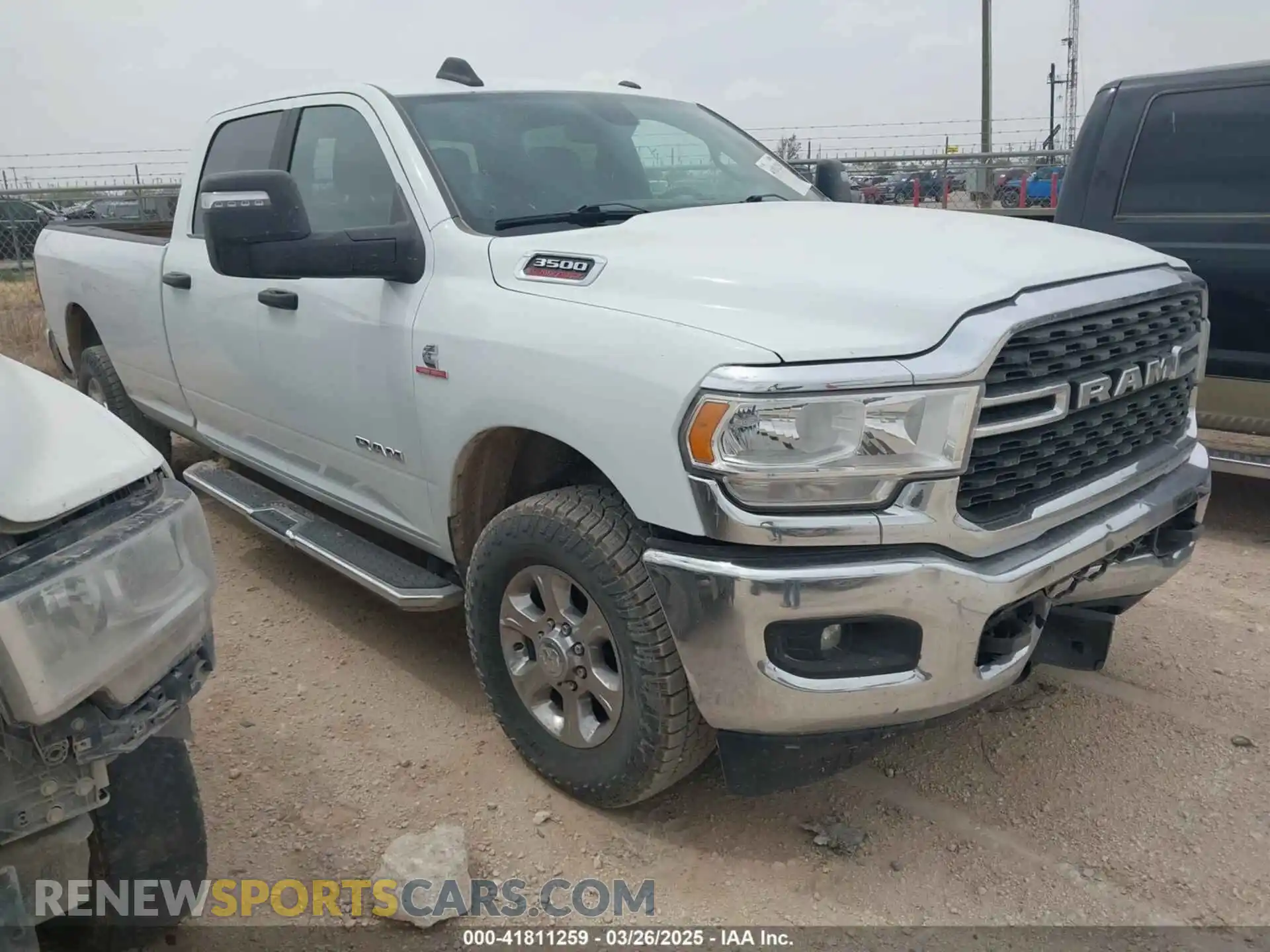 1 Photograph of a damaged car 3C63R3HL9RG165581 RAM 3500 2024