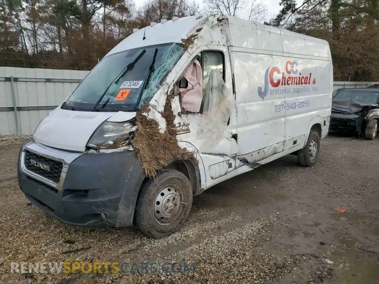 1 Photograph of a damaged car 3C6TRVDG4KE507783 RAM All Models 2019