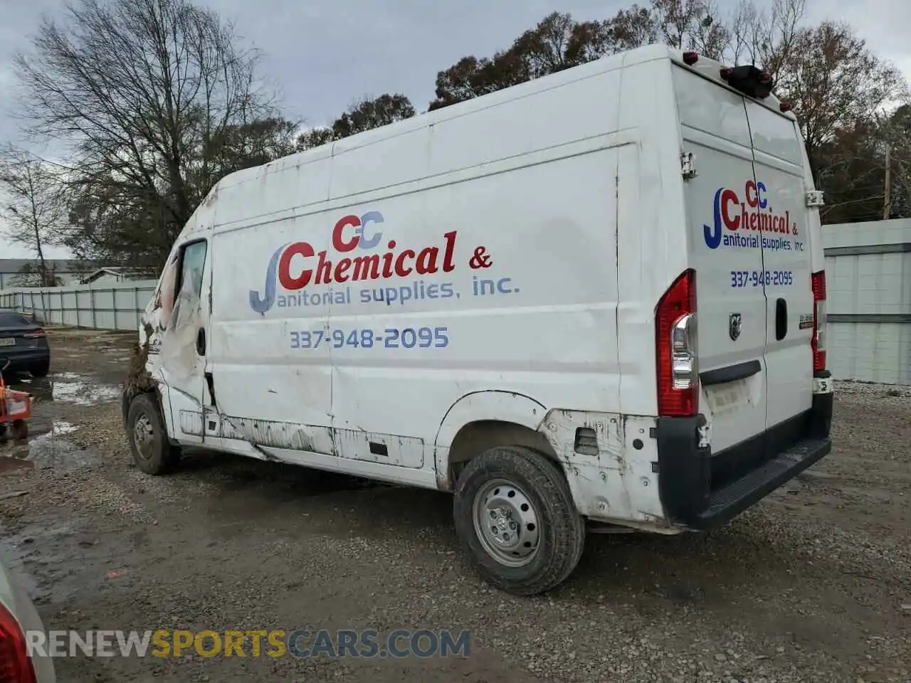 2 Photograph of a damaged car 3C6TRVDG4KE507783 RAM All Models 2019