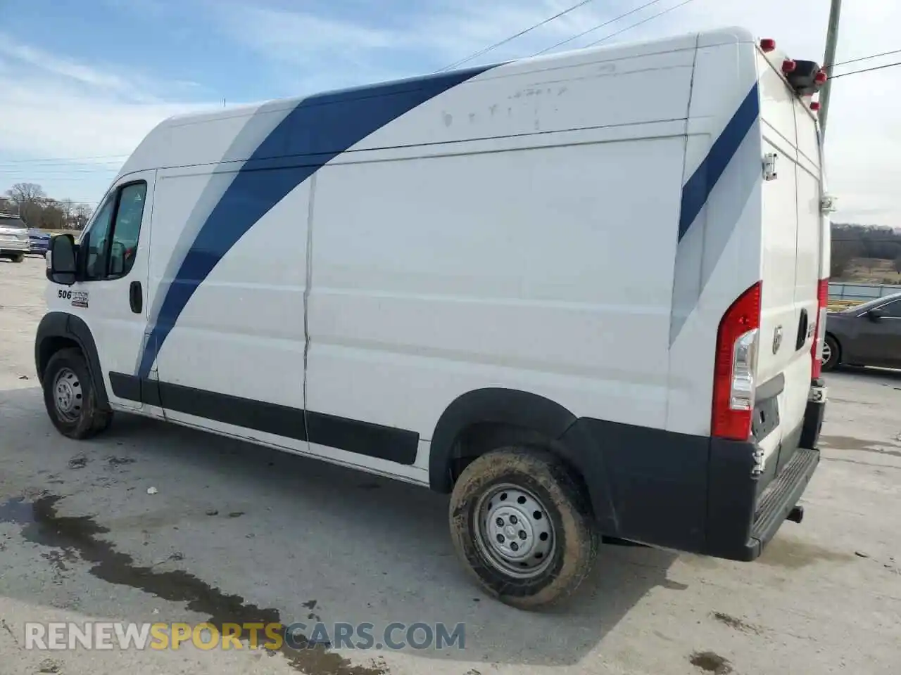 2 Photograph of a damaged car 3C6TRVDG8KE519371 RAM All Models 2019
