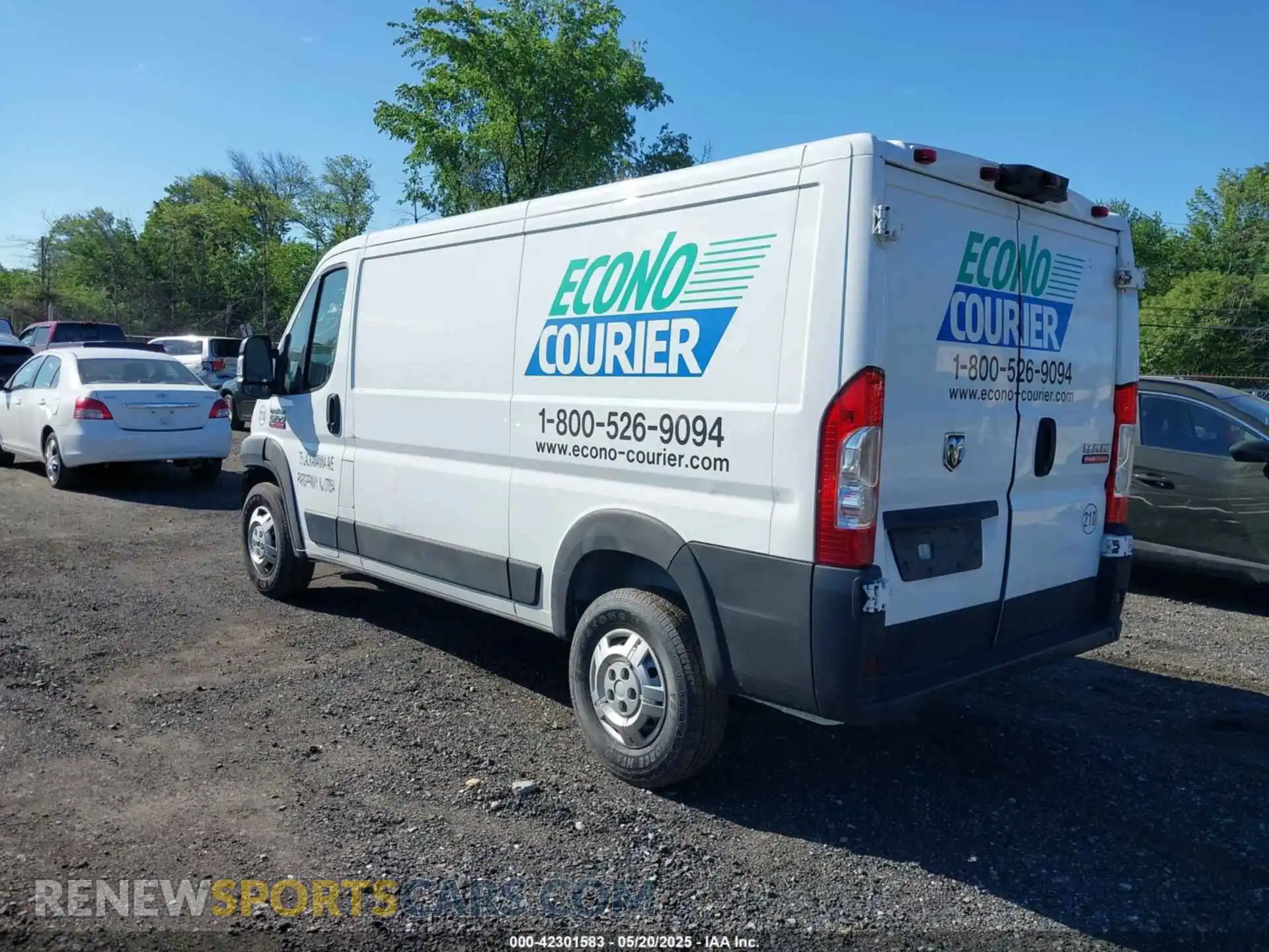 3 Фотография поврежденного автомобиля 3C6TRVAG0KE544320 RAM PROMASTER 1500 2019