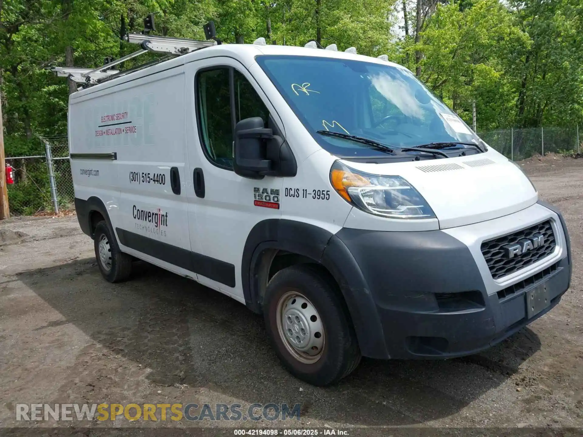 1 Фотография поврежденного автомобиля 3C6TRVAG0KE555835 RAM PROMASTER 1500 2019