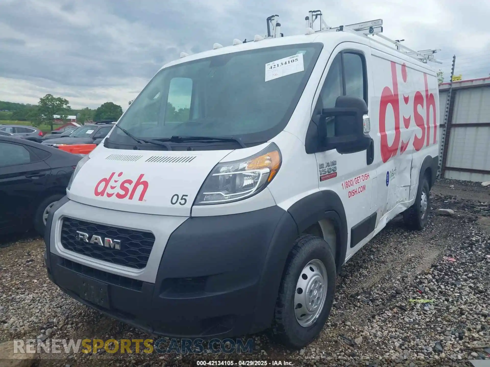 2 Photograph of a damaged car 3C6TRVAG6LE138219 RAM PROMASTER 1500 2020