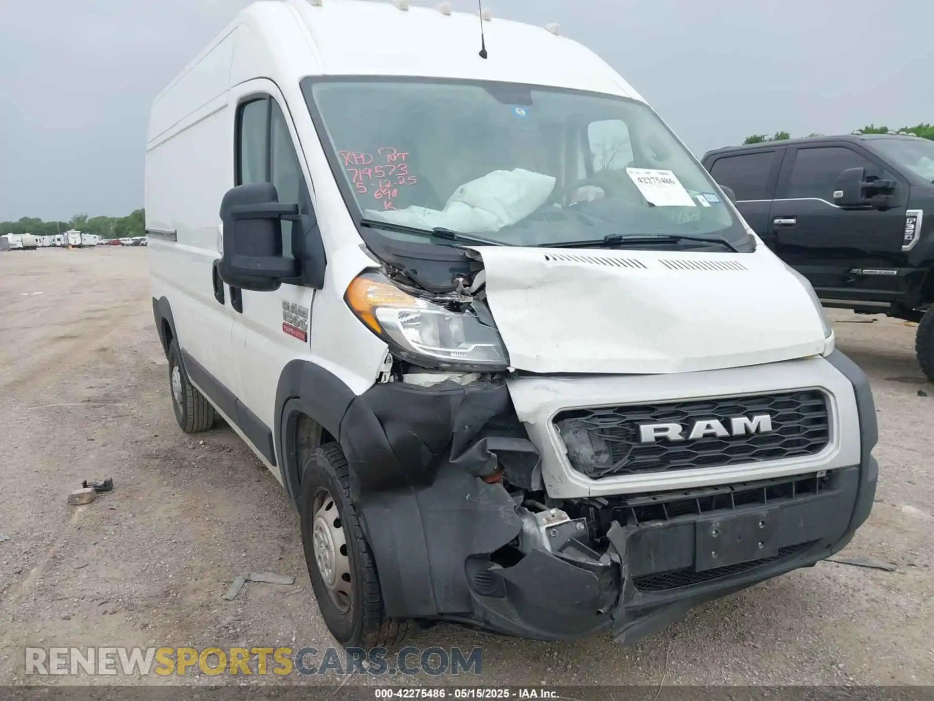 1 Фотография поврежденного автомобиля 3C6TRVBG3LE132005 RAM PROMASTER 1500 2020