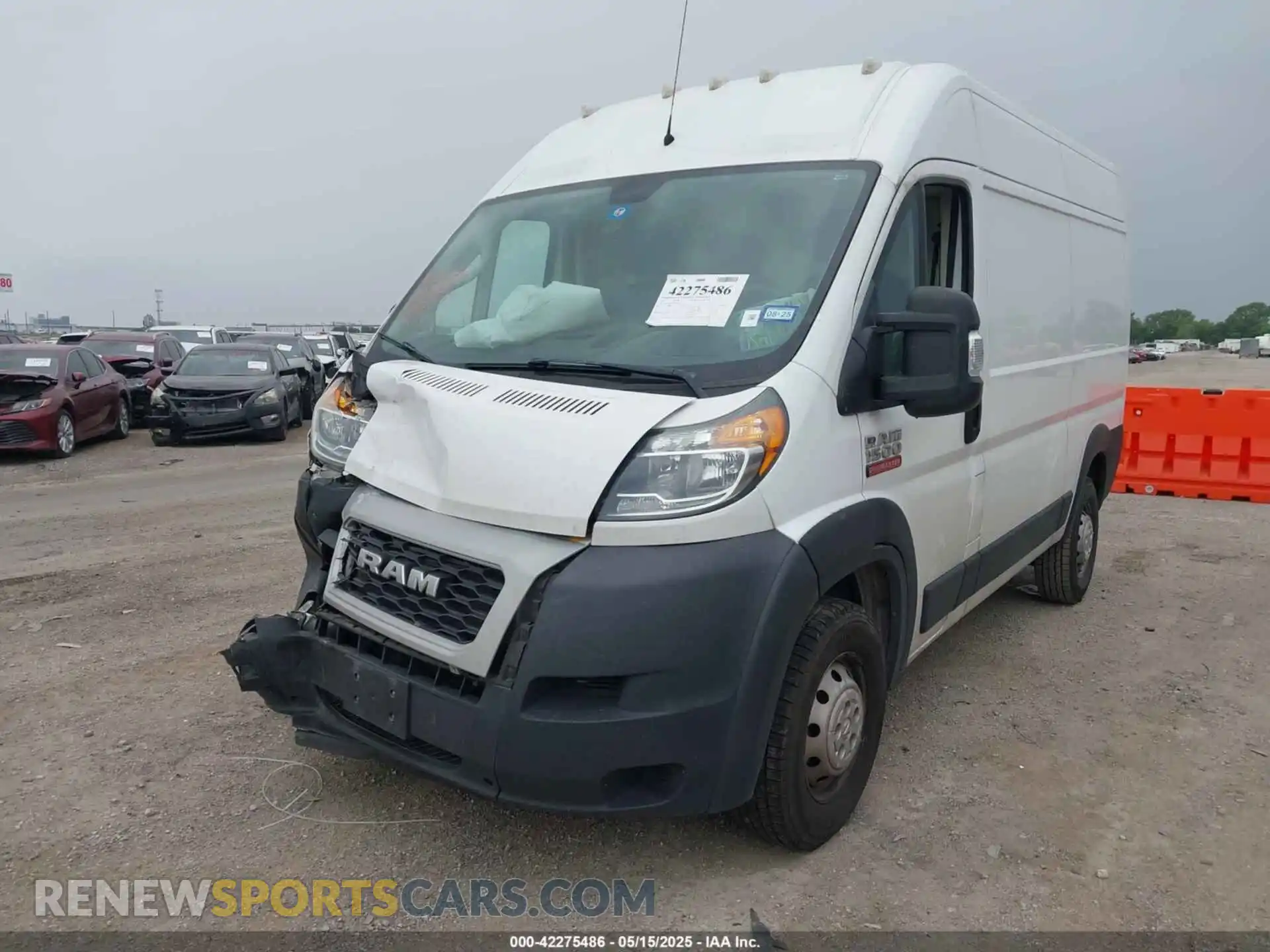 2 Фотография поврежденного автомобиля 3C6TRVBG3LE132005 RAM PROMASTER 1500 2020