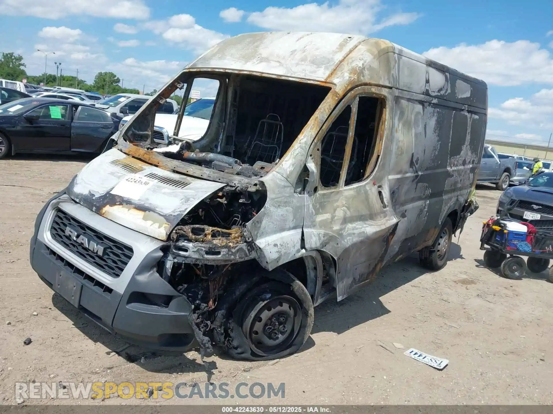 2 Фотография поврежденного автомобиля 3C6TRVBG8LE102398 RAM PROMASTER 1500 2020