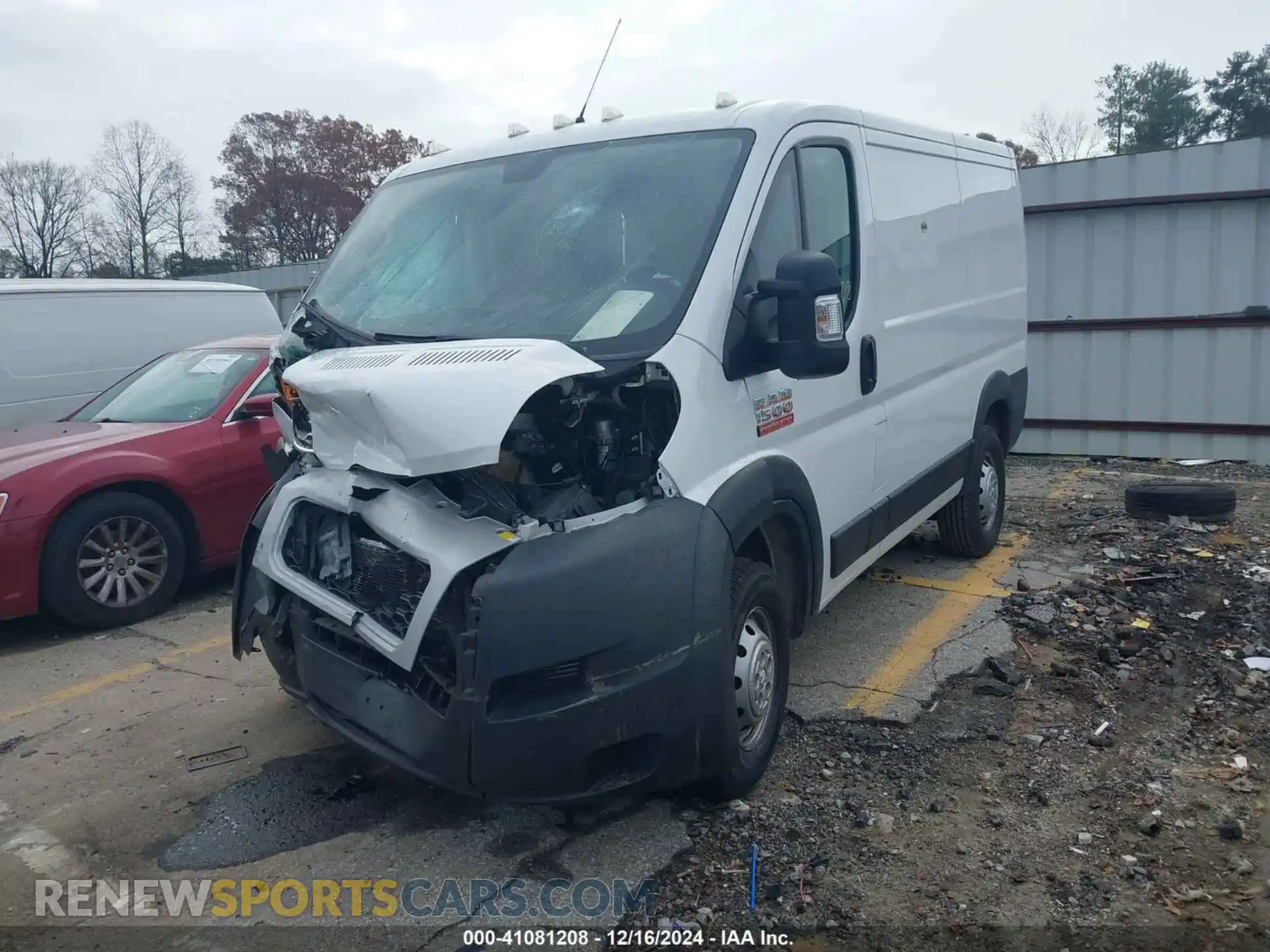 2 Photograph of a damaged car 3C6TRVNG4LE146846 RAM PROMASTER 1500 2020
