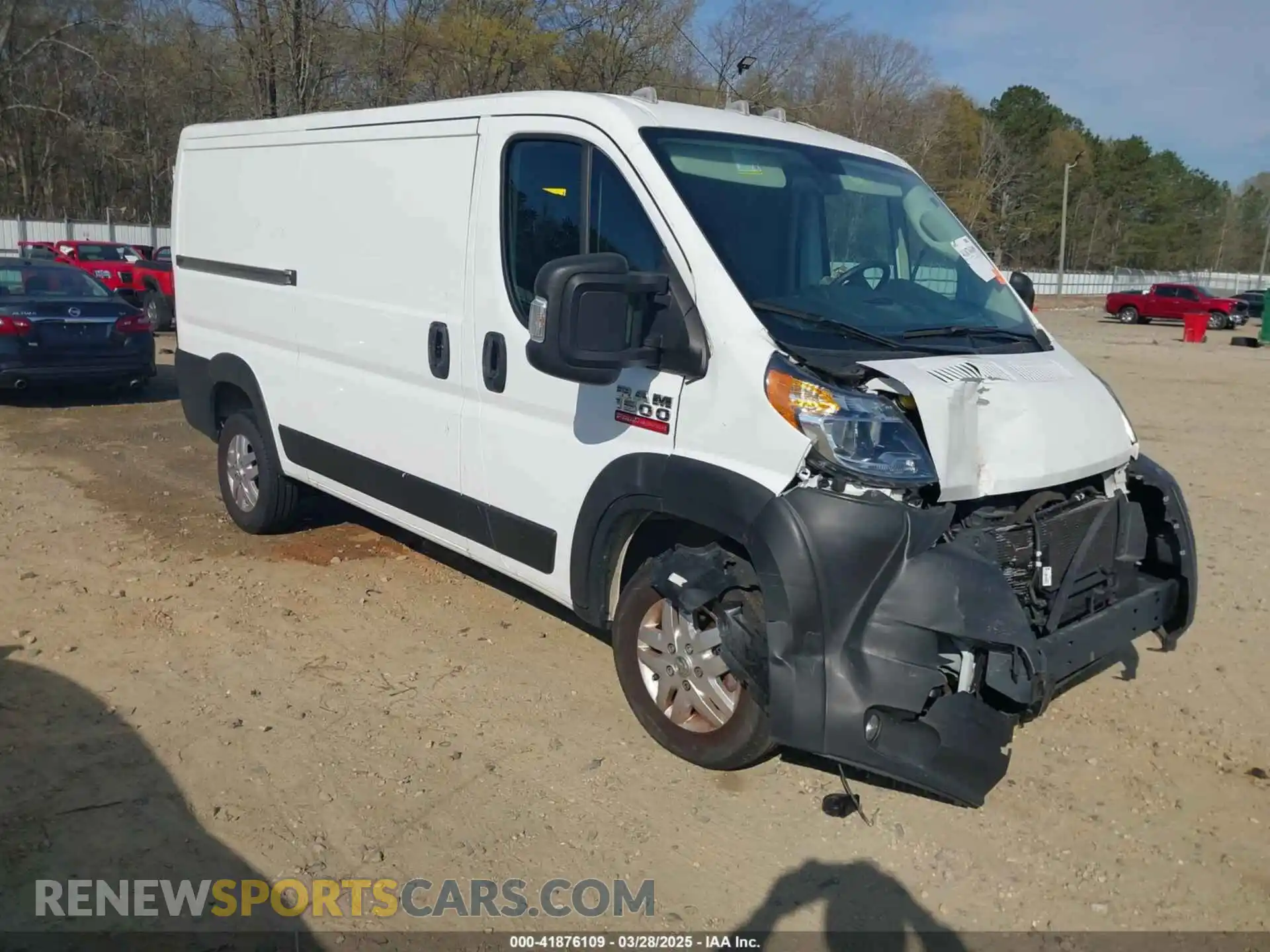 1 Photograph of a damaged car 3C6LRVAG0ME565123 RAM PROMASTER 1500 2021