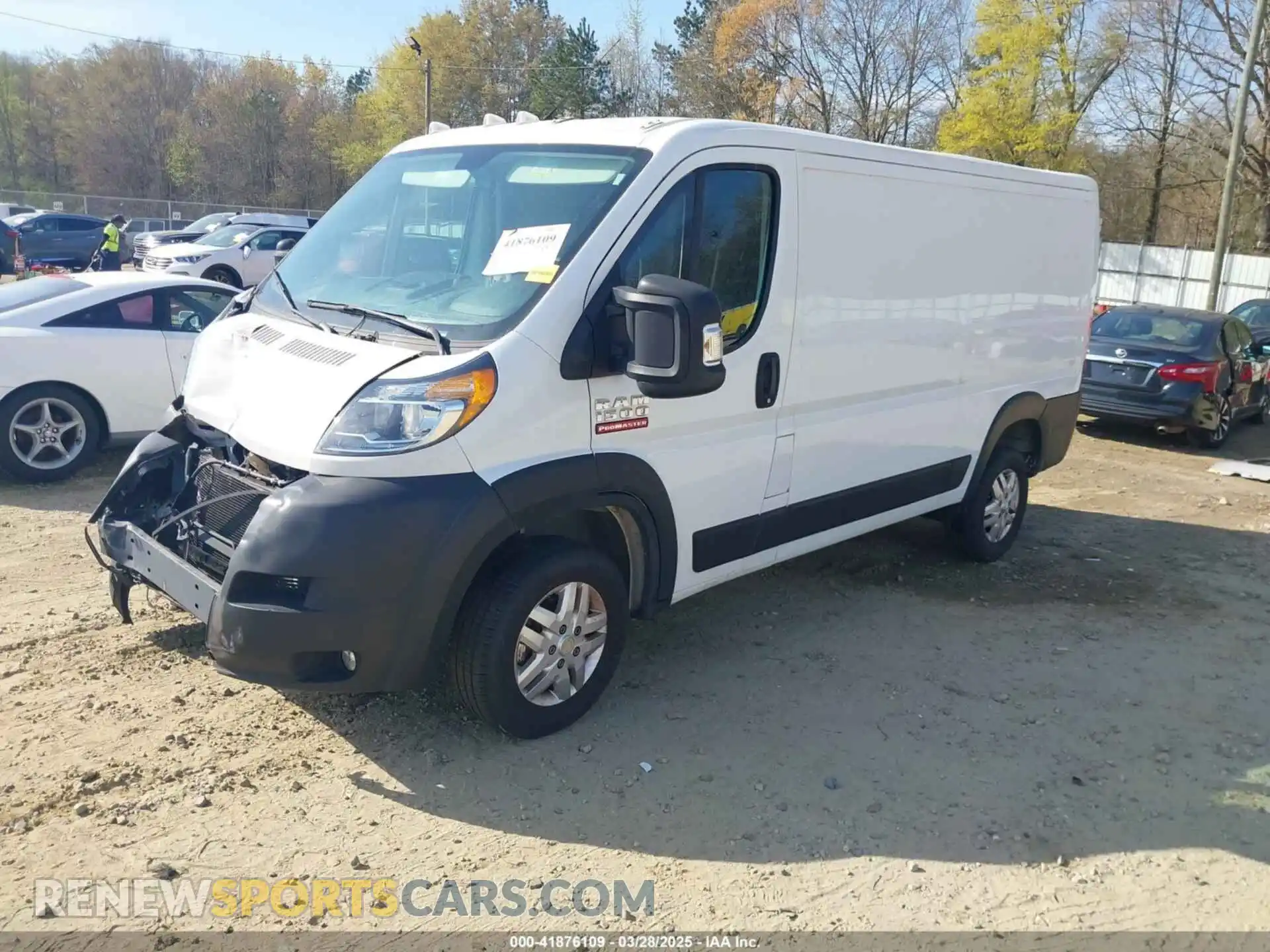 2 Photograph of a damaged car 3C6LRVAG0ME565123 RAM PROMASTER 1500 2021