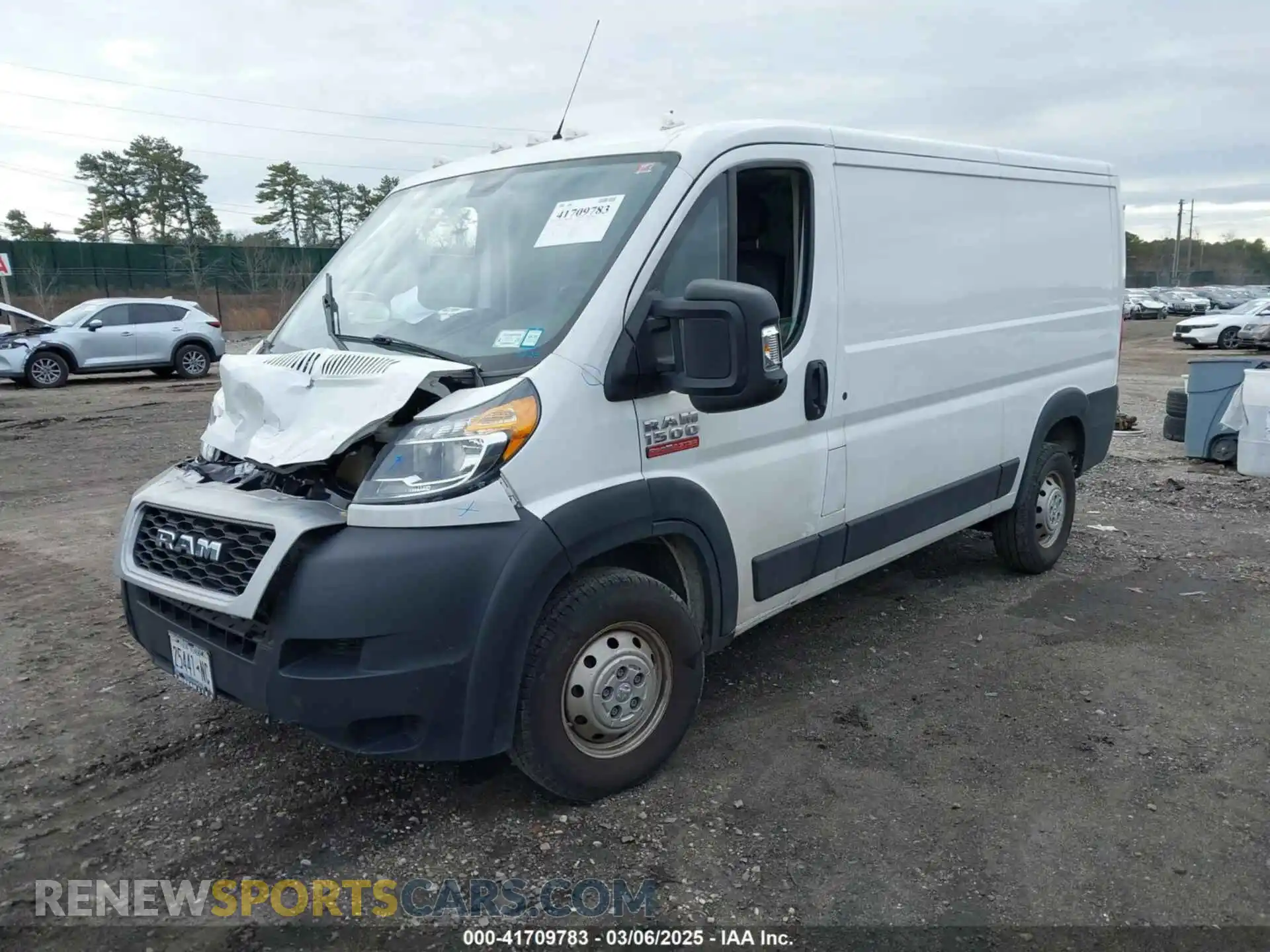 2 Photograph of a damaged car 3C6LRVAGXME559894 RAM PROMASTER 1500 2021