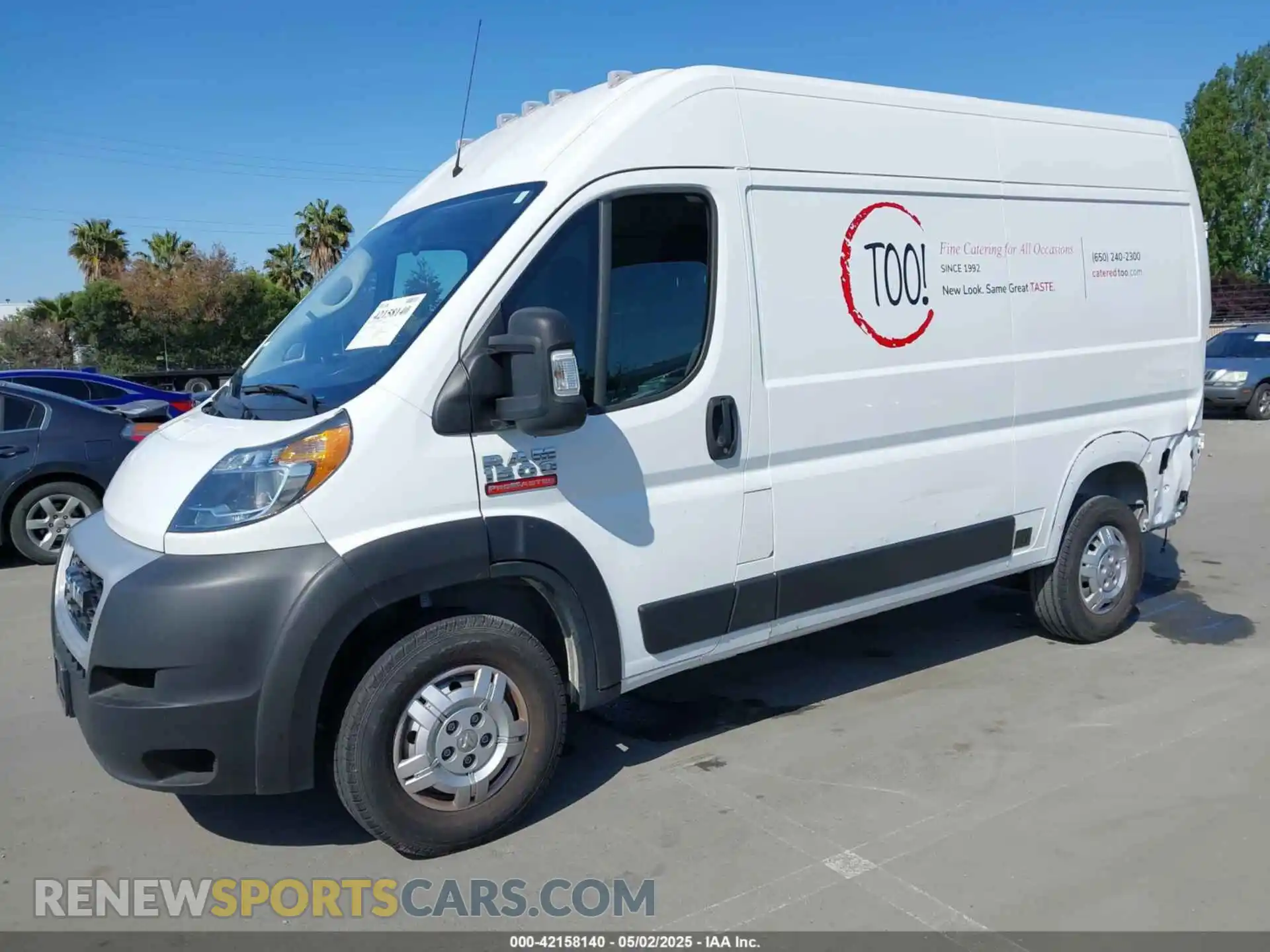 2 Photograph of a damaged car 3C6LRVBG5ME567156 RAM PROMASTER 1500 2021