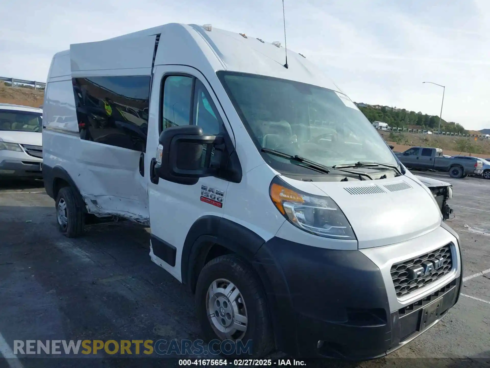 1 fotografías del automóvil dañado 3C6LRVBG6ME513686 RAM PROMASTER 1500 2021