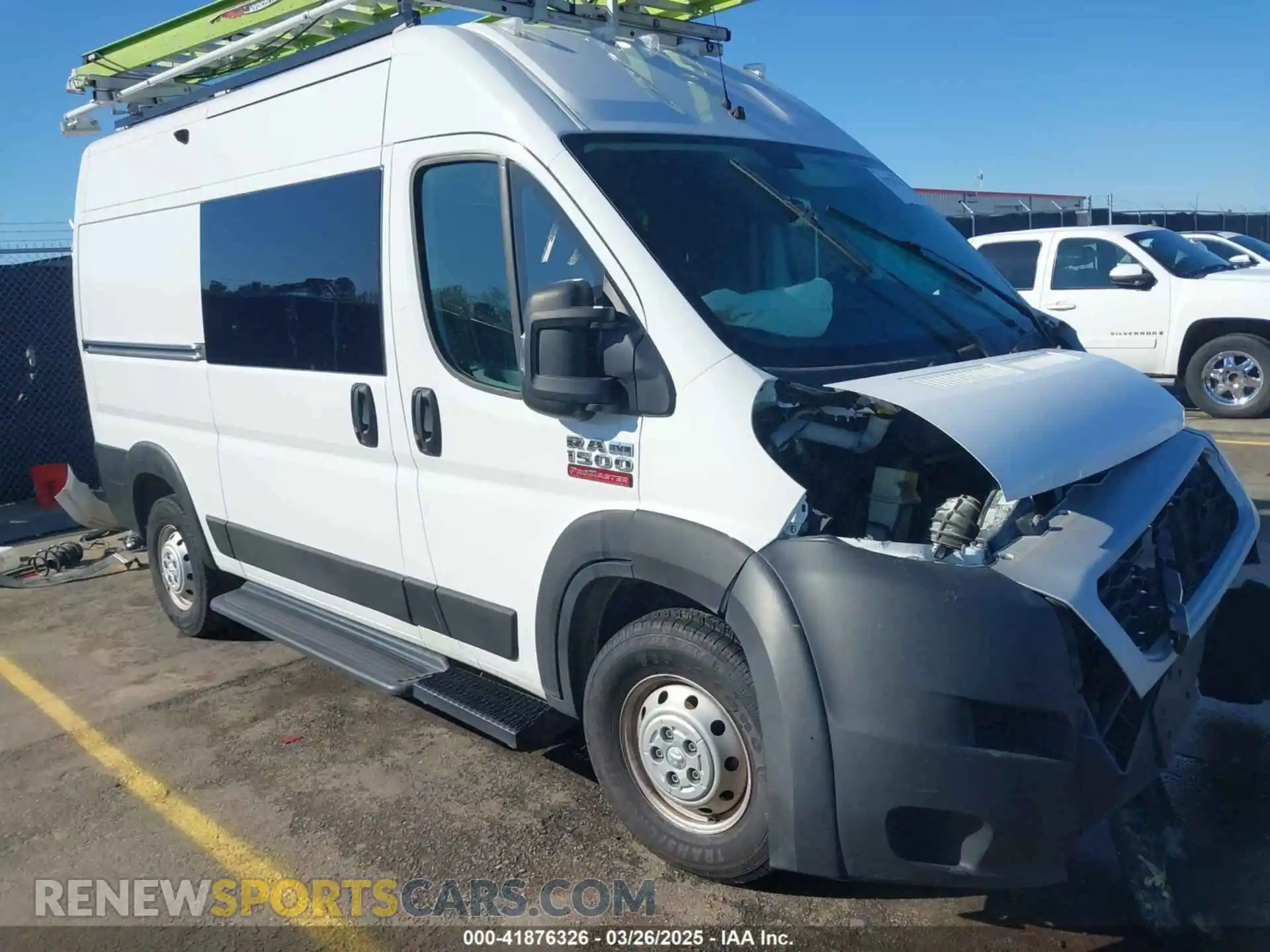 1 Photograph of a damaged car 3C6LRVBG6ME546414 RAM PROMASTER 1500 2021