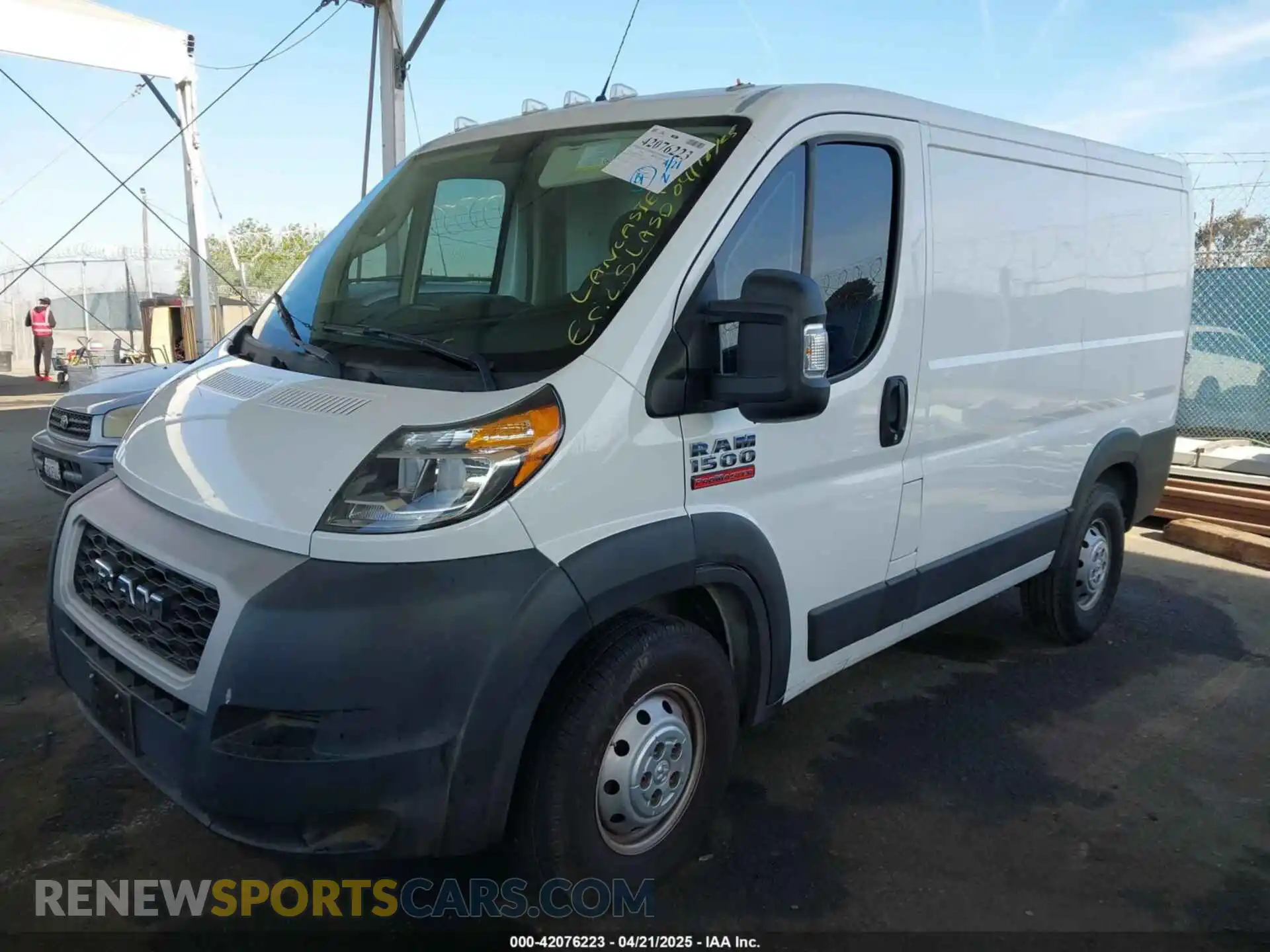 2 Photograph of a damaged car 3C6LRVNG0ME546386 RAM PROMASTER 1500 2021